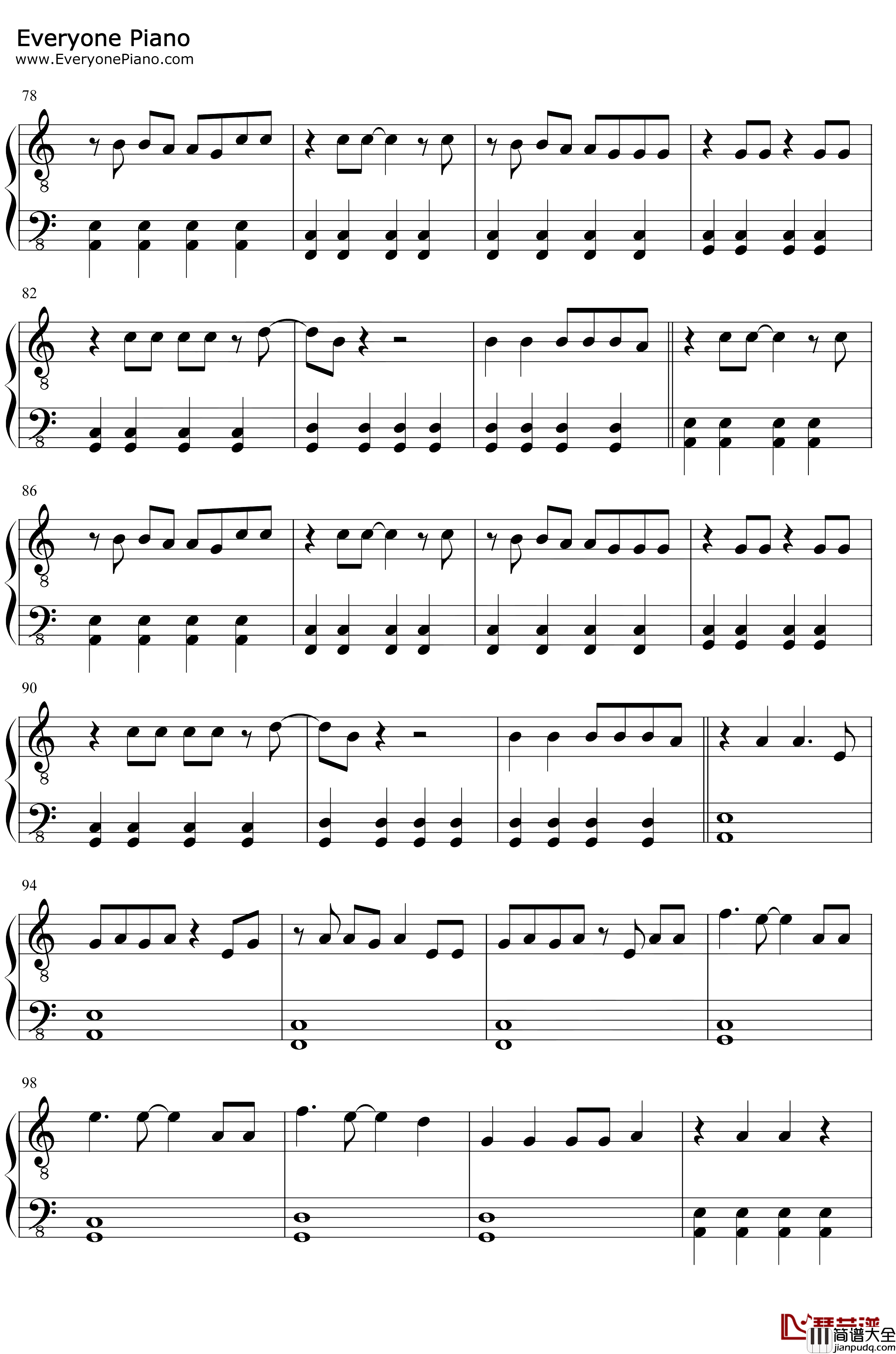 Physical钢琴谱_Dua_Lipa