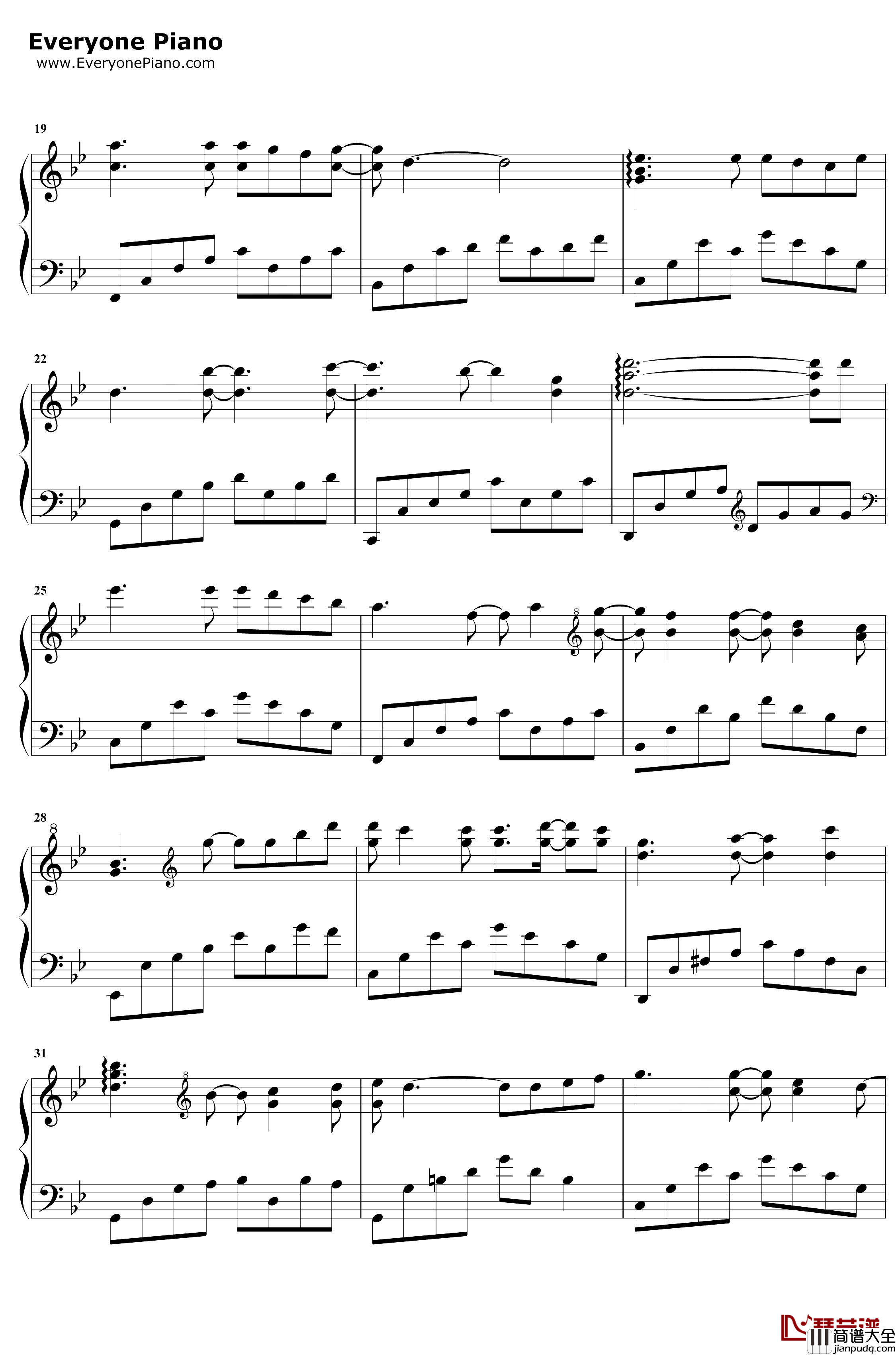 在一起的时光钢琴谱_赵海洋_赵海洋