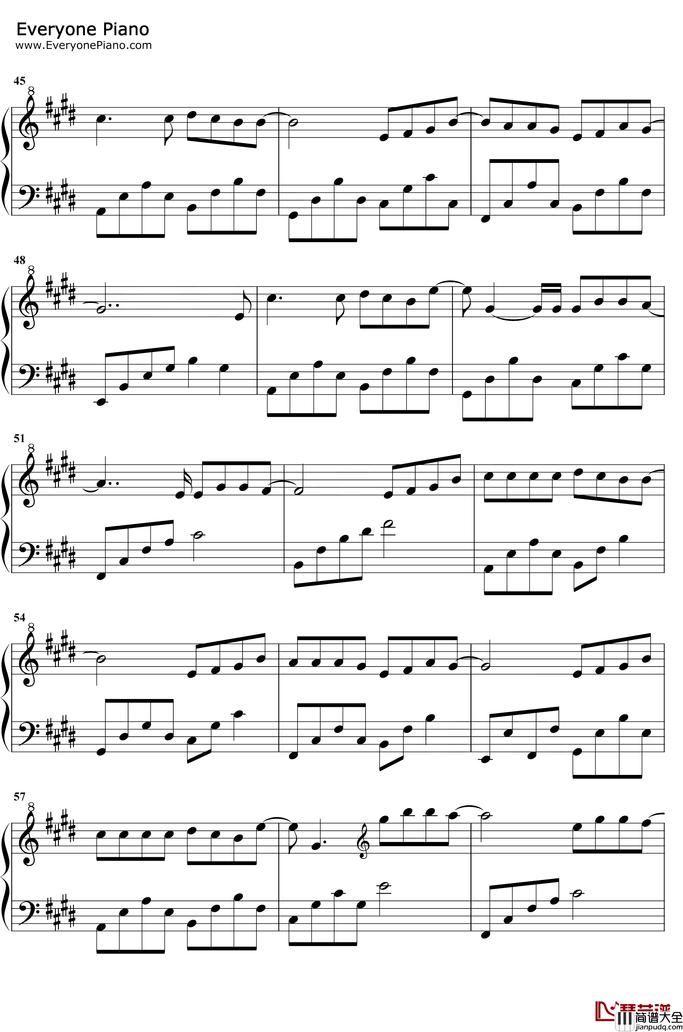 相信爱钢琴谱_周兴哲