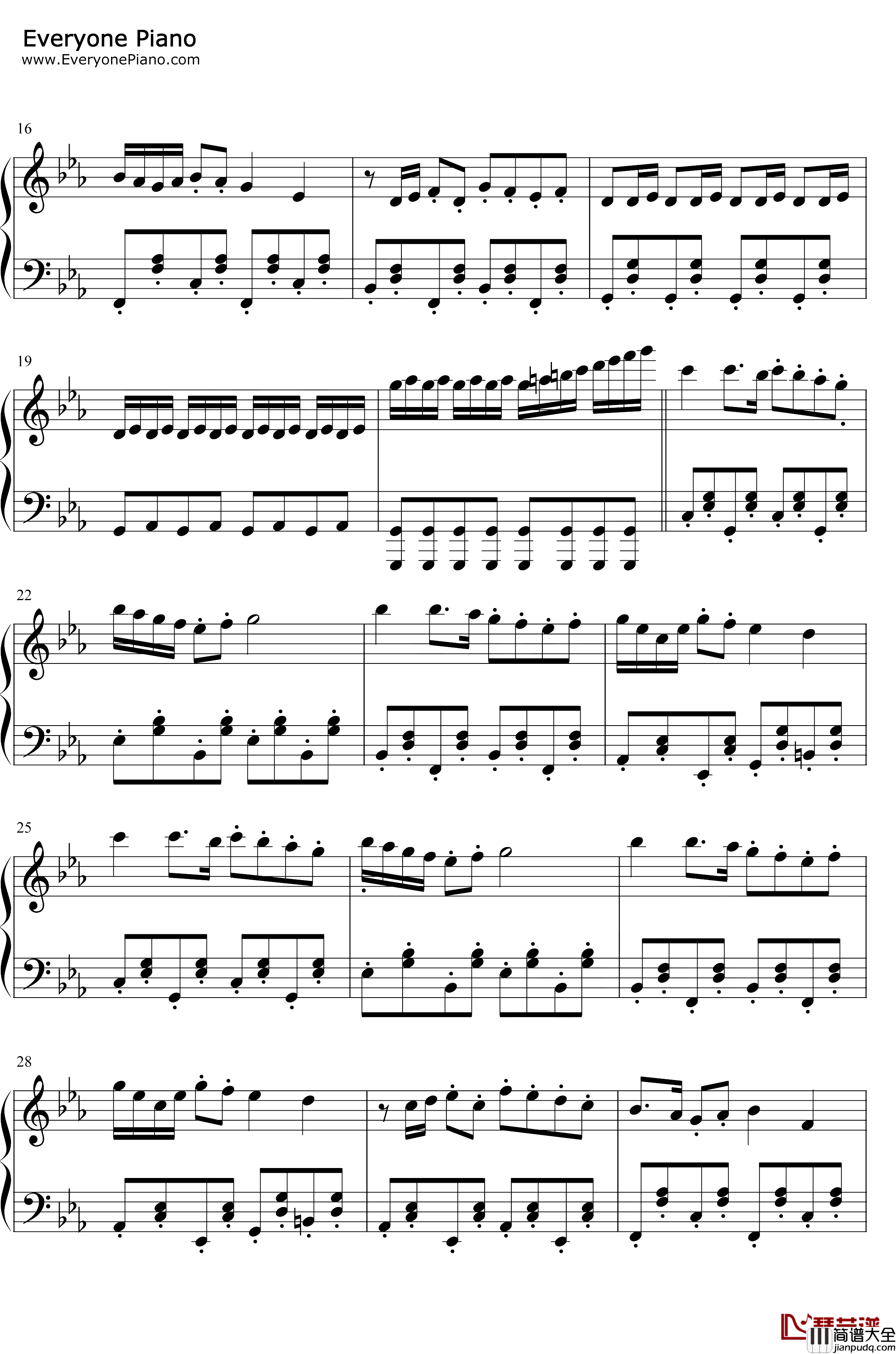 捣蛋猪钢琴谱_IlmariHakkola_背景音乐