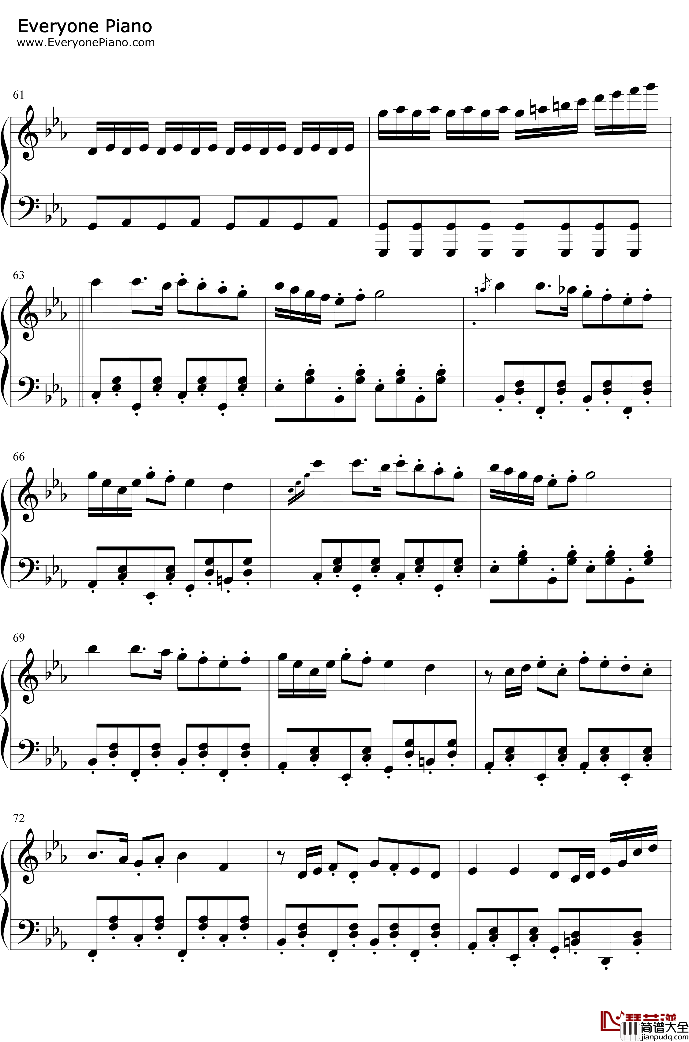 捣蛋猪钢琴谱_IlmariHakkola_背景音乐