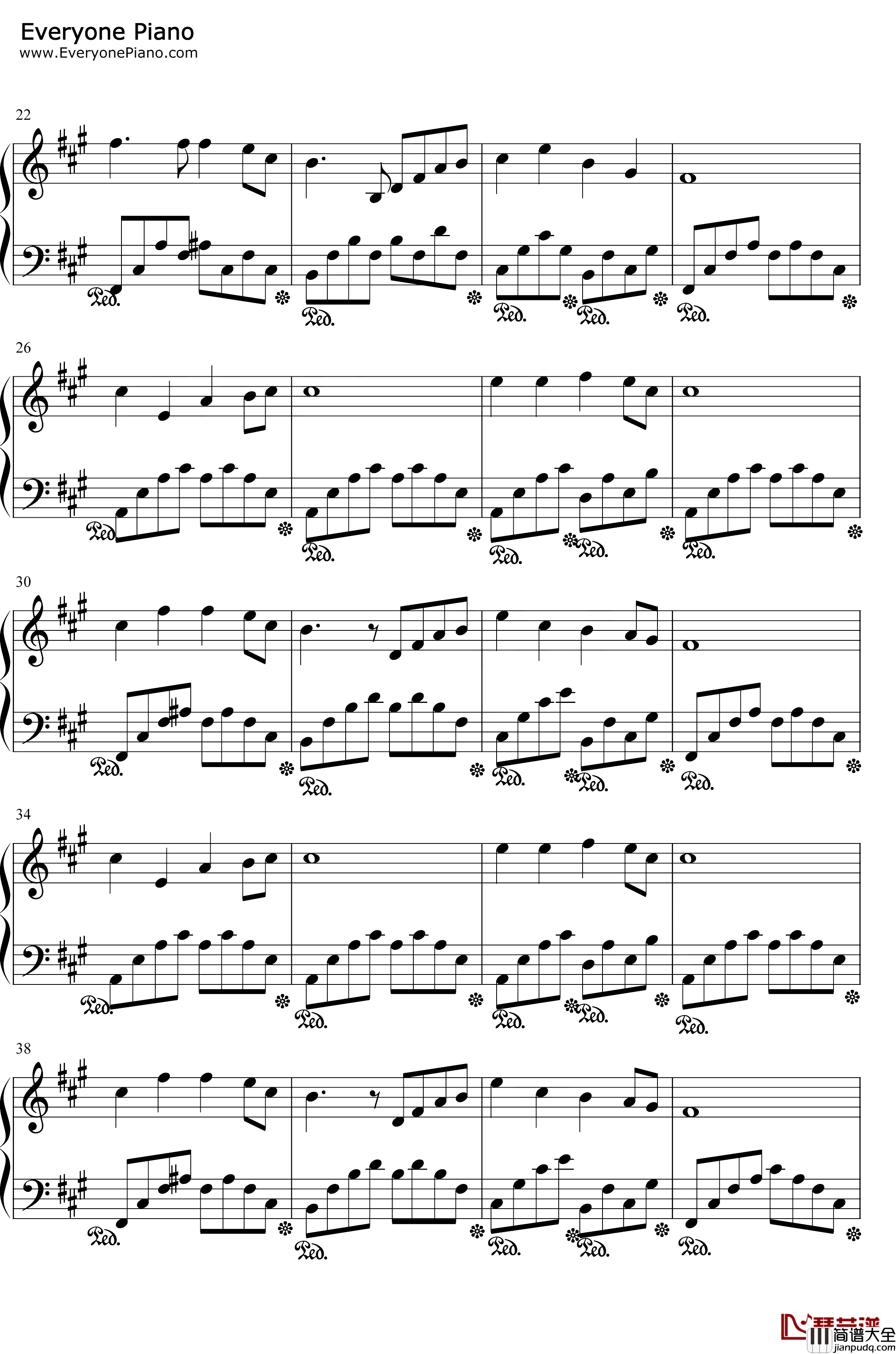 酒醉的蝴蝶钢琴谱_崔伟立_改编版_怎么也飞不出花花的世界_抖音爆火