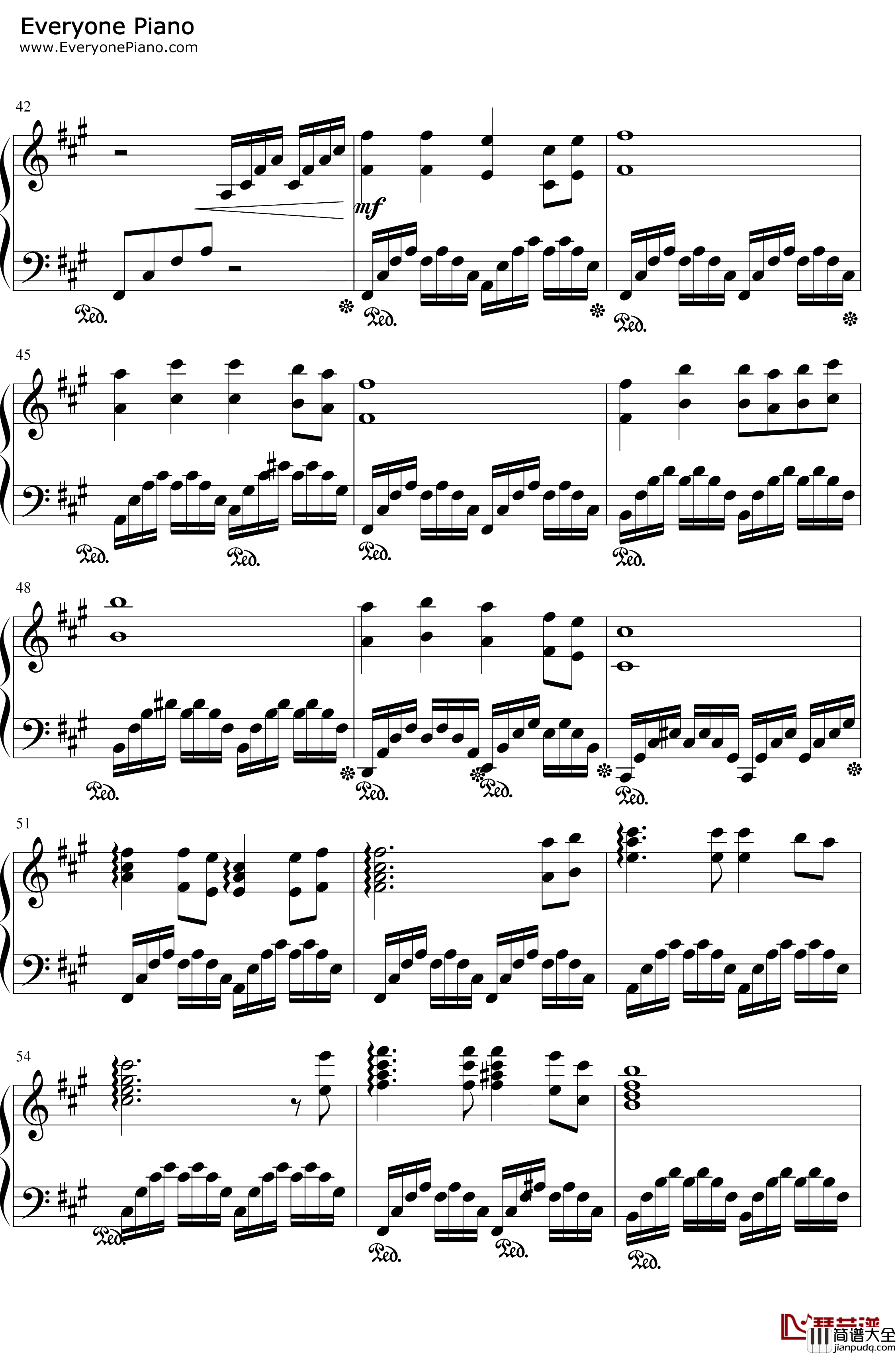 酒醉的蝴蝶钢琴谱_崔伟立_改编版_怎么也飞不出花花的世界_抖音爆火