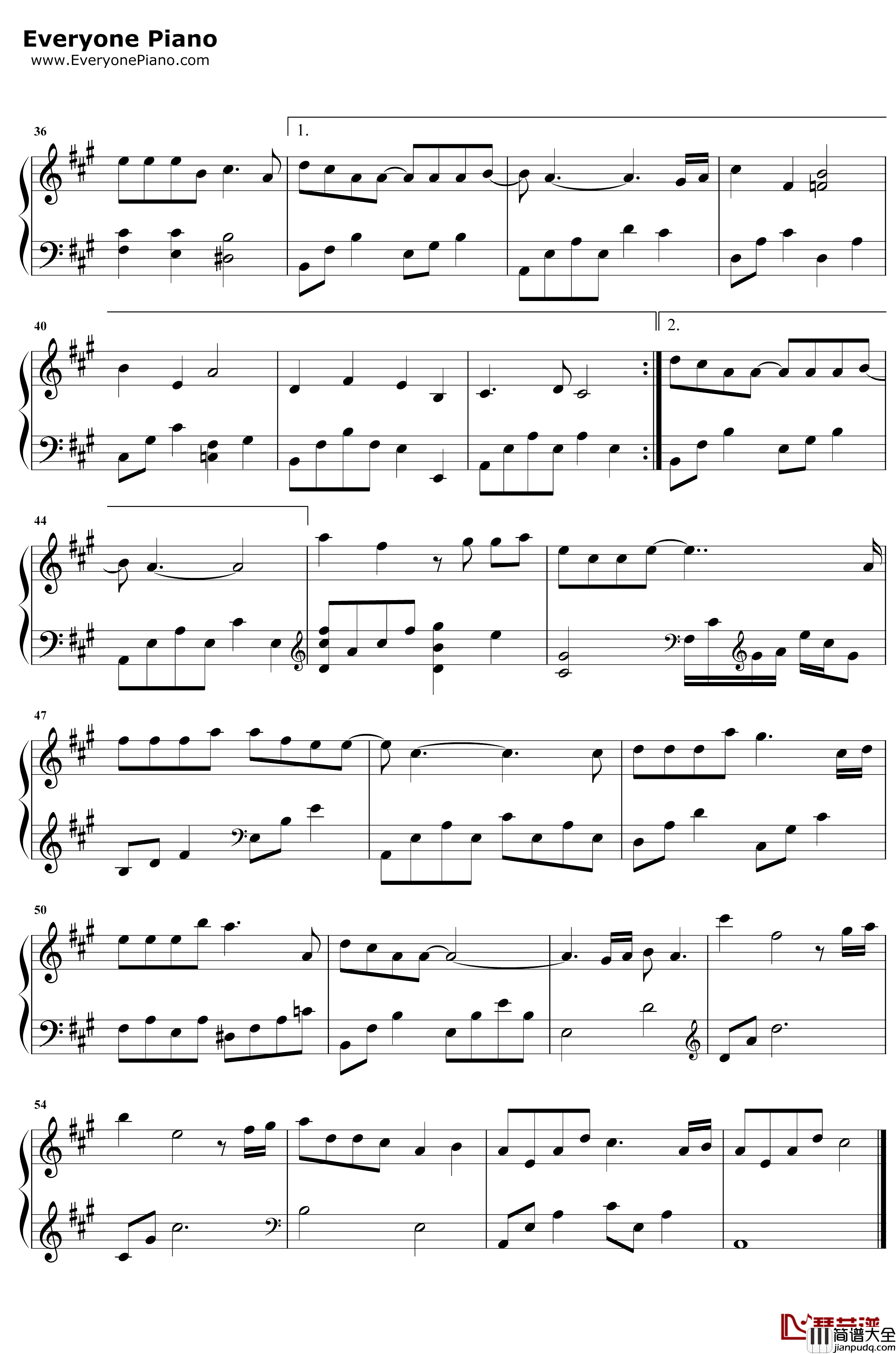 有生之年钢琴谱_庄心妍