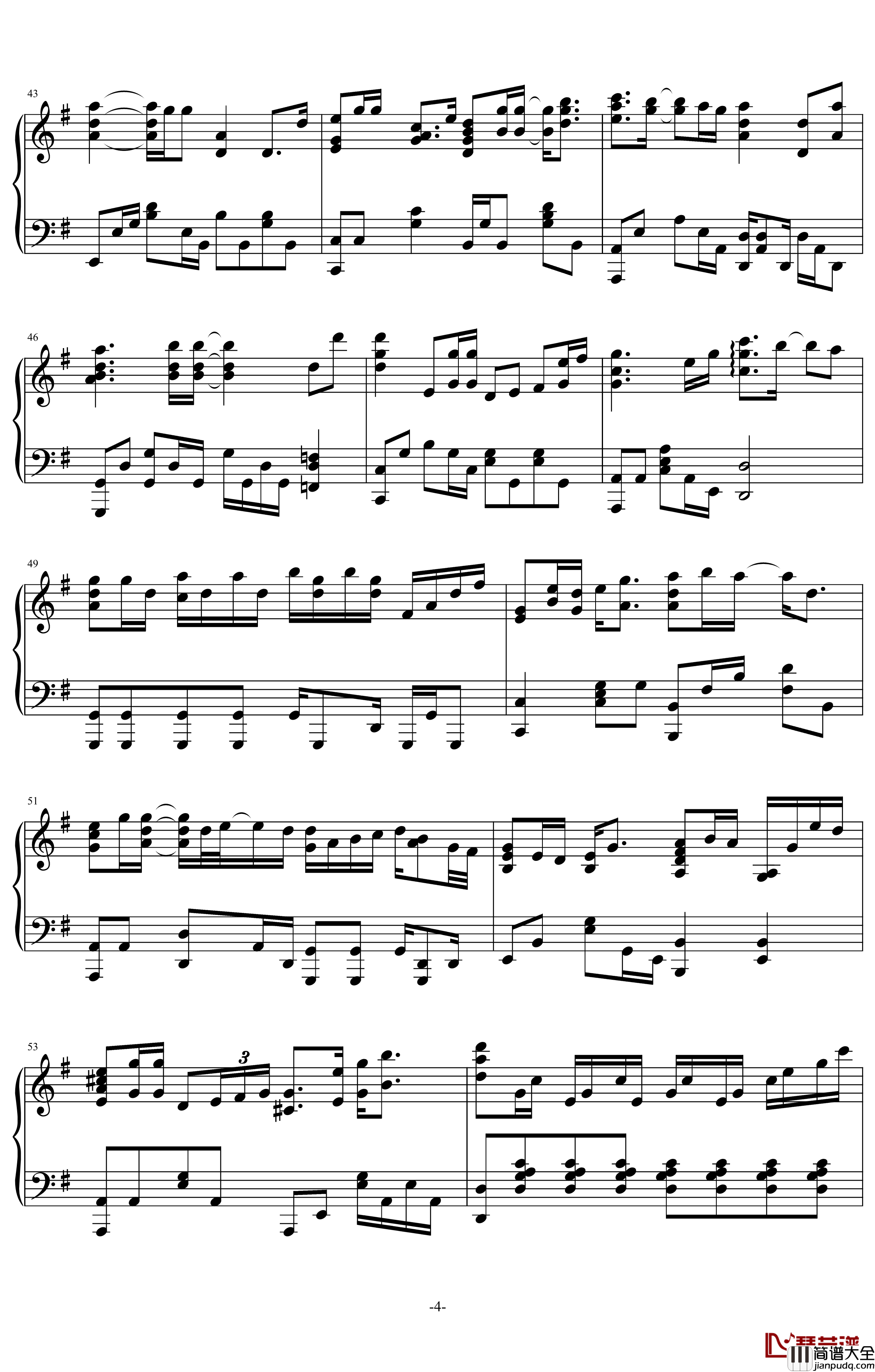 2020寄往人海的一封信钢琴谱