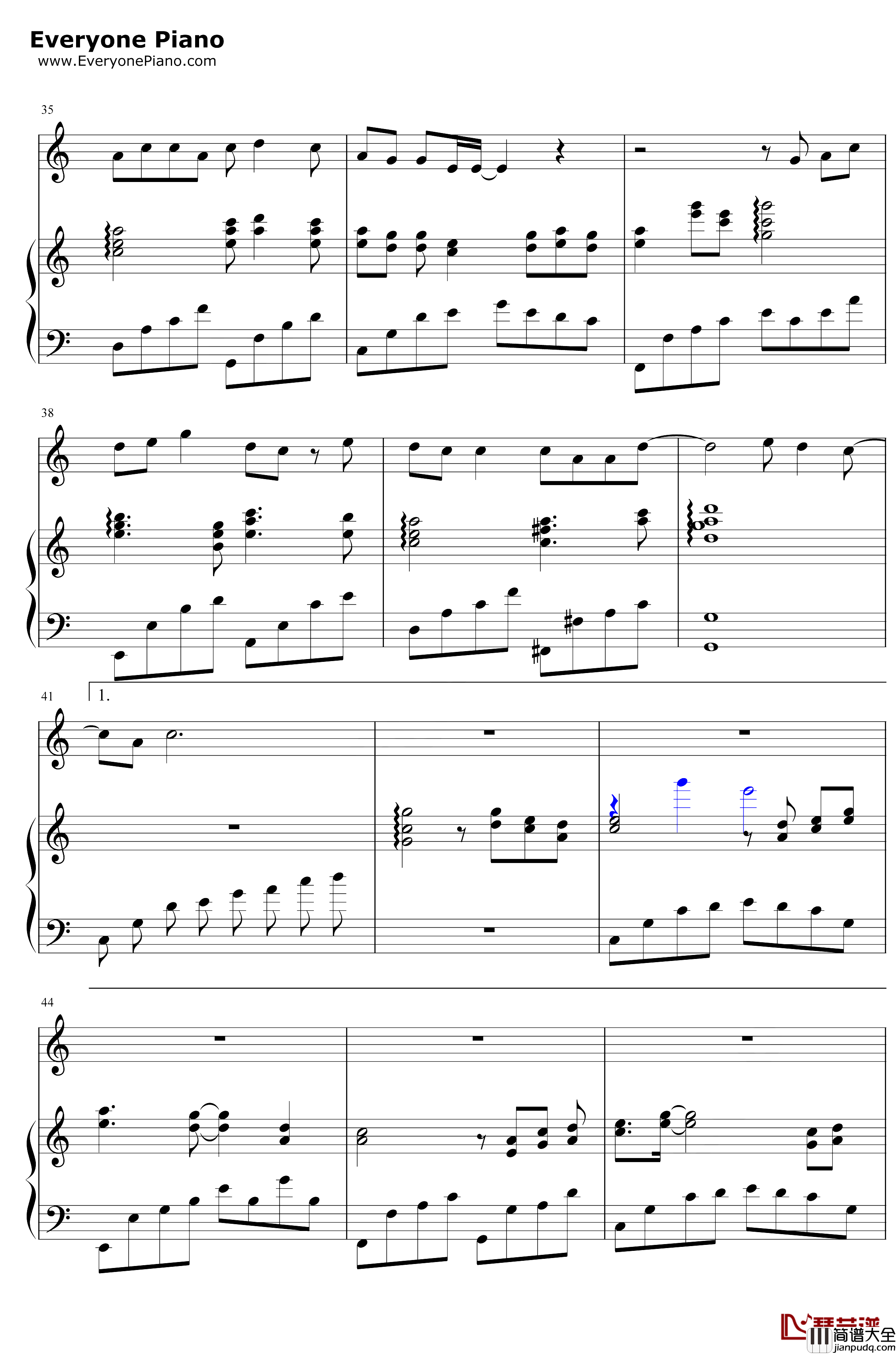 人间不值得钢琴谱_黄诗扶_拈杯酒眯着眼说专心看人间_抖音热歌