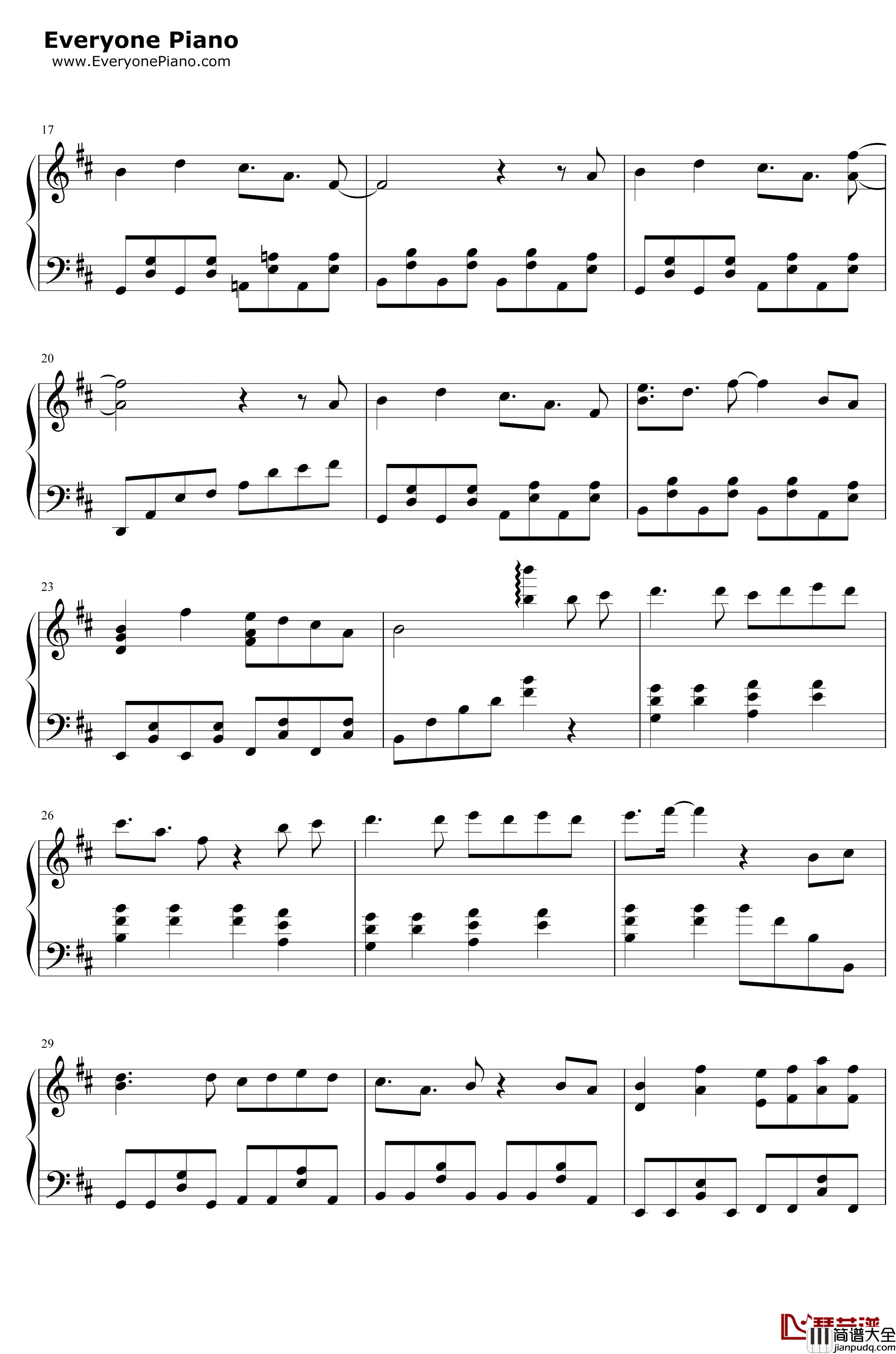 彩虹节拍钢琴谱_李懋扬_2020拜年祭单品