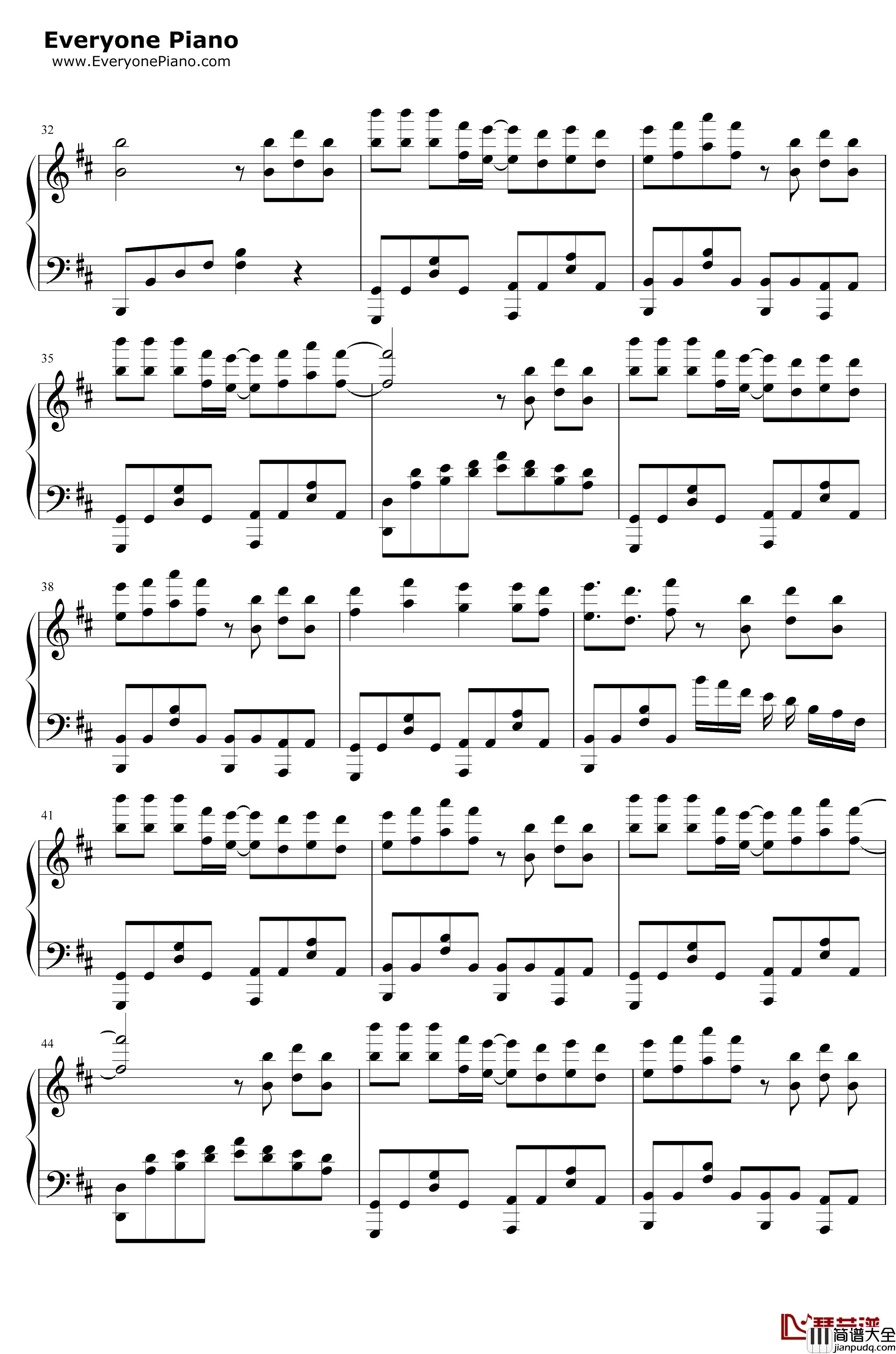 彩虹节拍钢琴谱_李懋扬_2020拜年祭单品