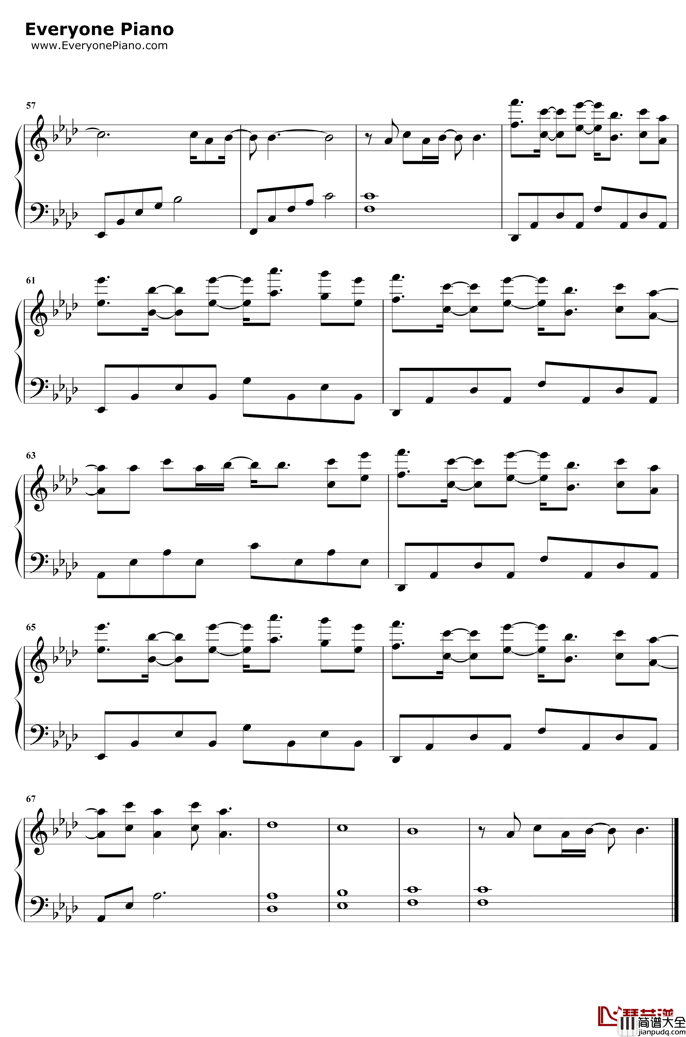 多美丽钢琴谱_邓紫棋_邓紫棋电音实验单曲