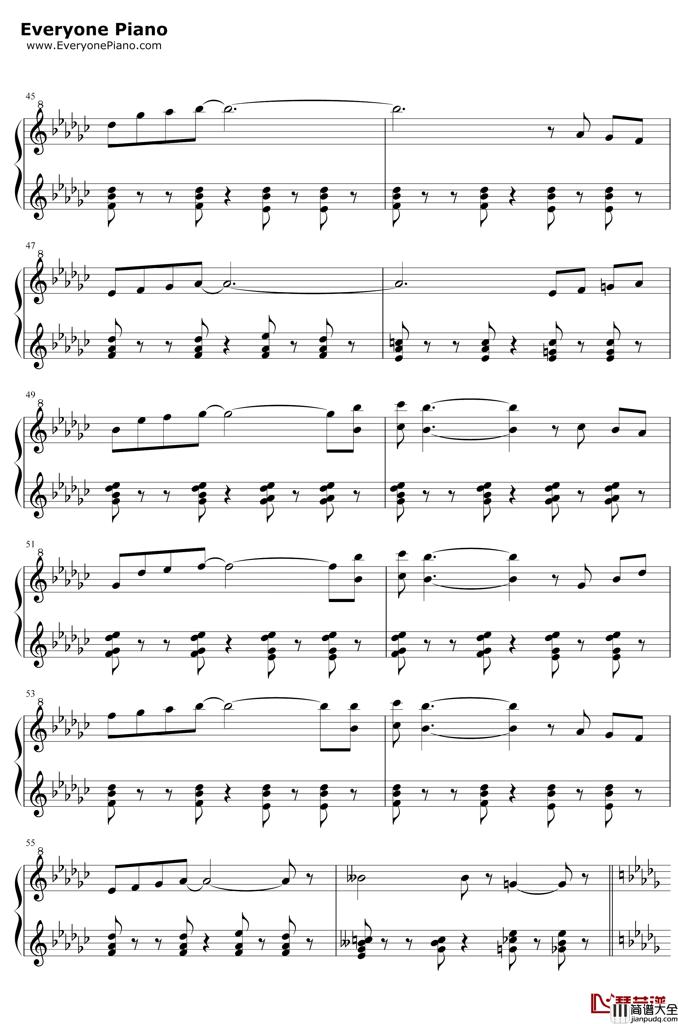 Butterfly钢琴谱_Rayark_Deemo背景音乐