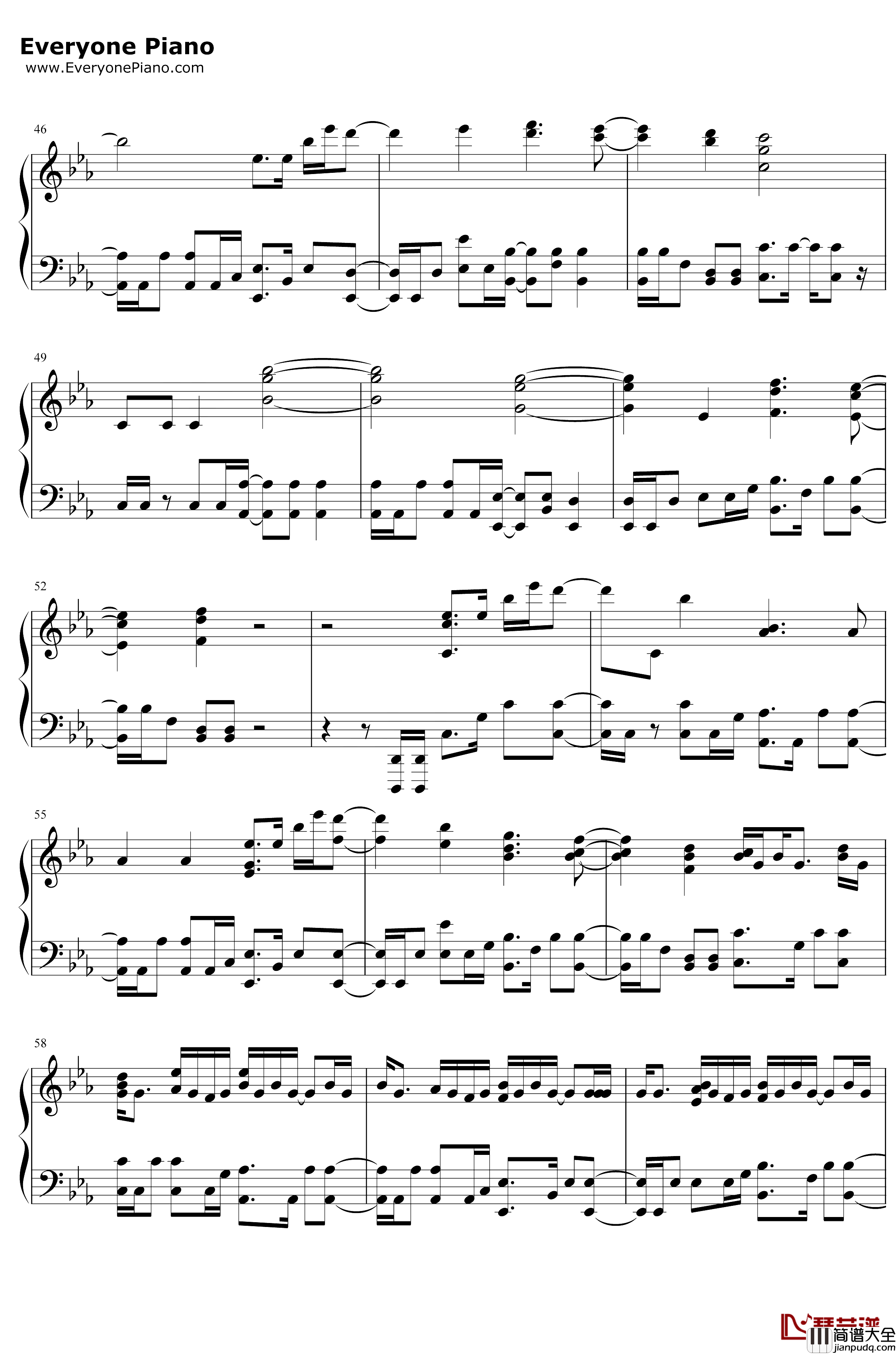 Over_the_Horizon钢琴谱_三星_三星GalaxyS4主题曲