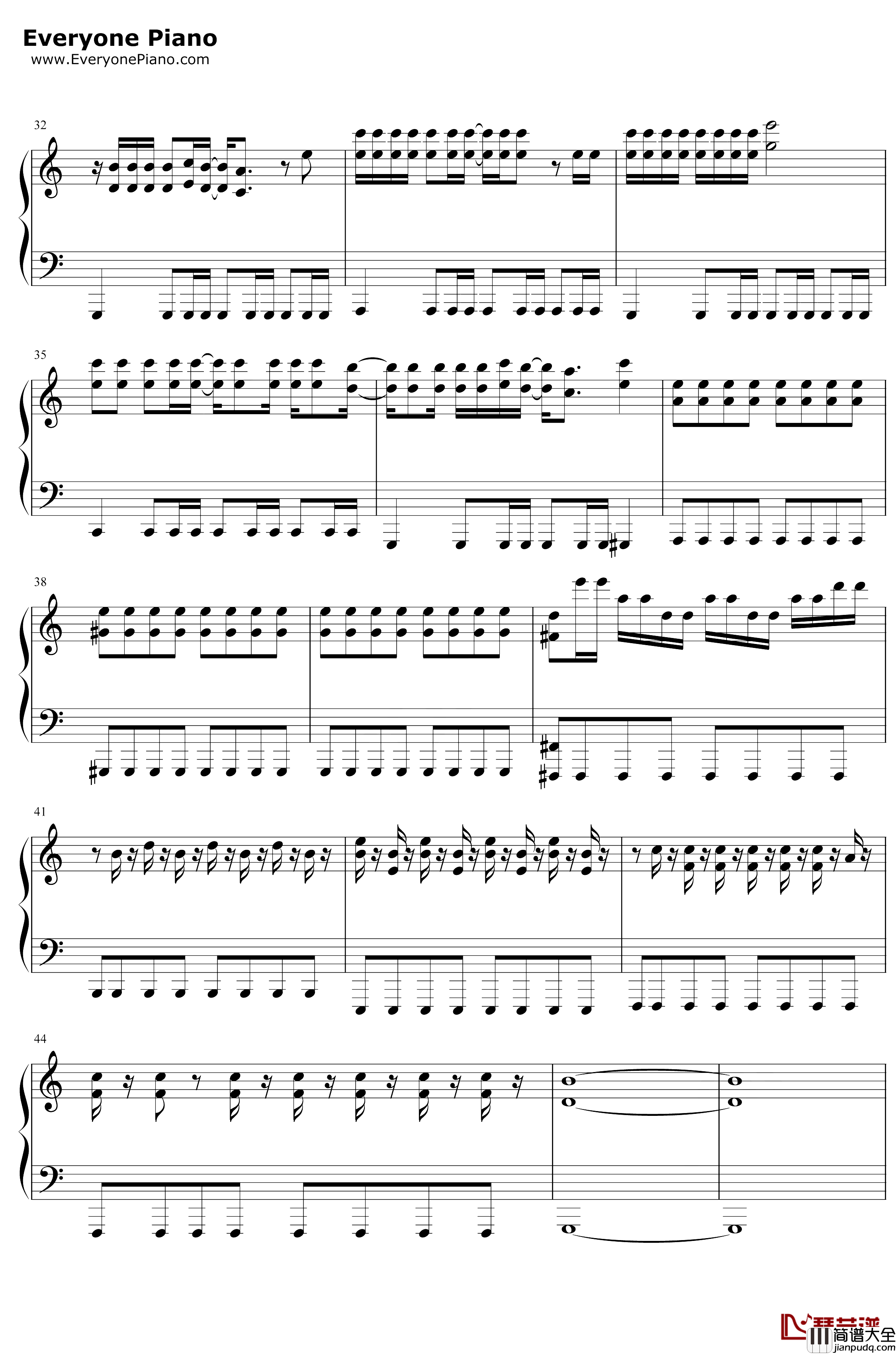 Voodoo_Kingdom钢琴谱_KyleXian_SOUL'd_OUT_JOJO的奇妙冒险幻影血脉主题曲