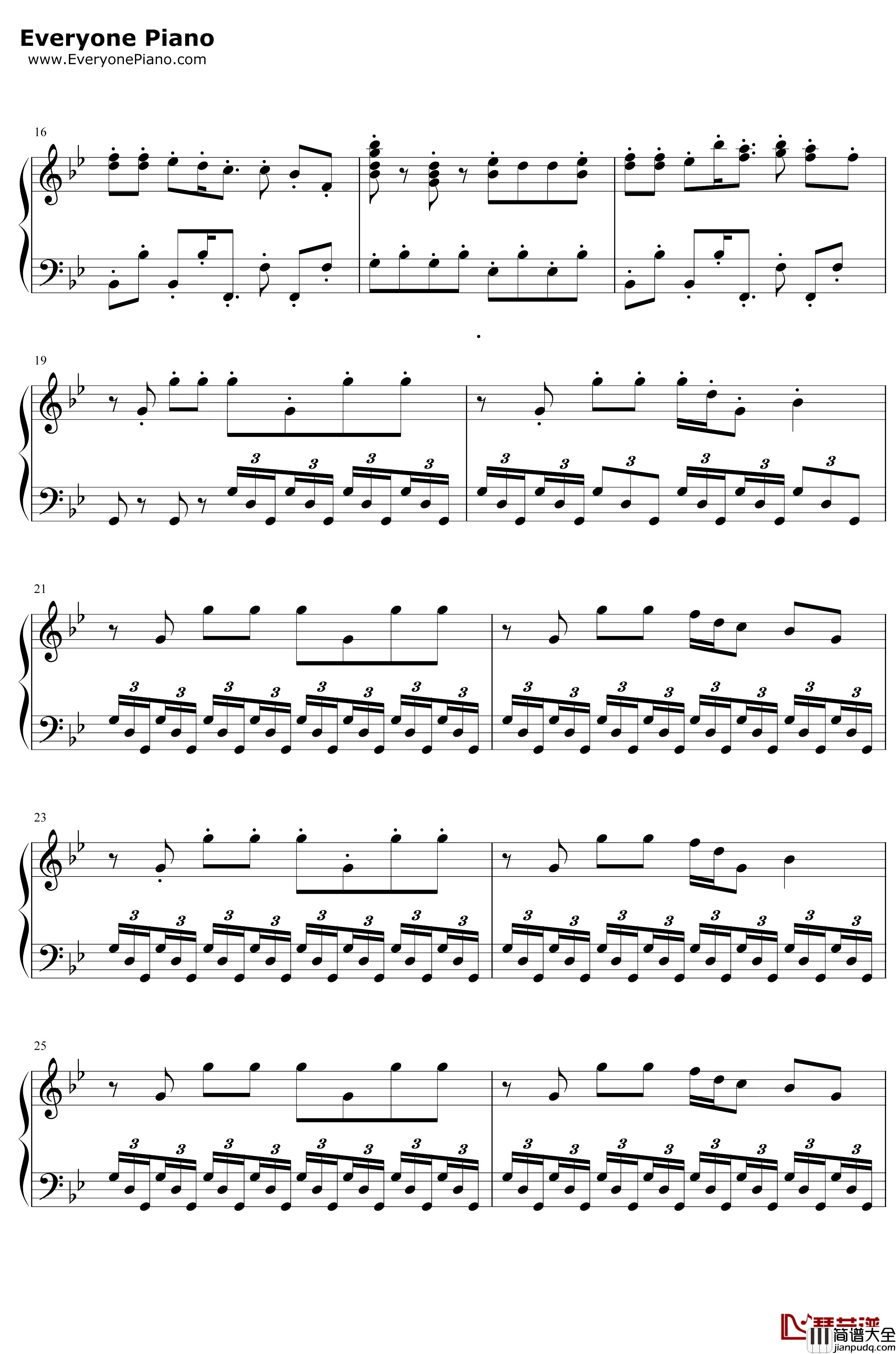 1UP钢琴谱_猎豹移动公司_像素_滚动的天空