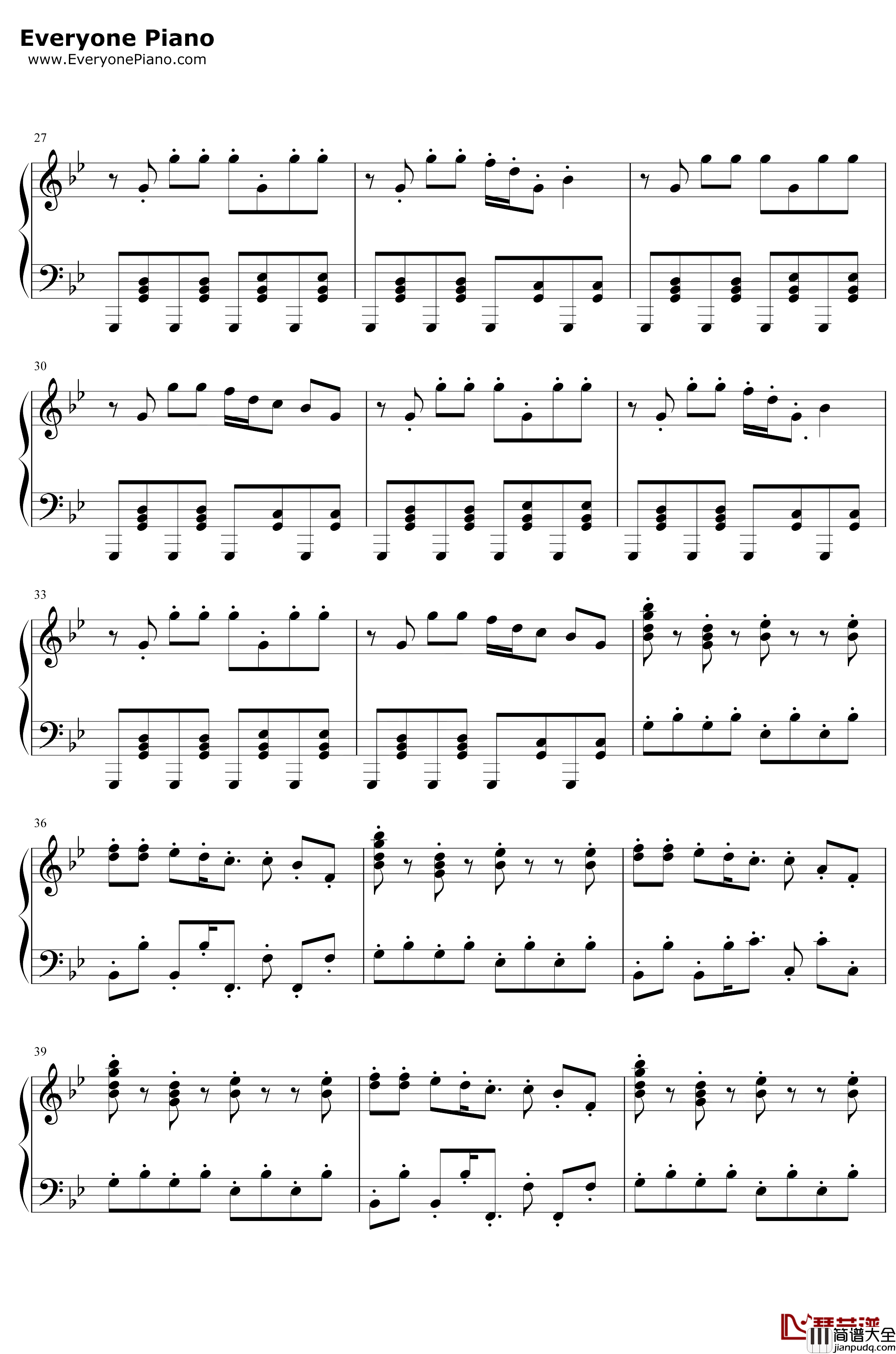 1UP钢琴谱_猎豹移动公司_像素_滚动的天空