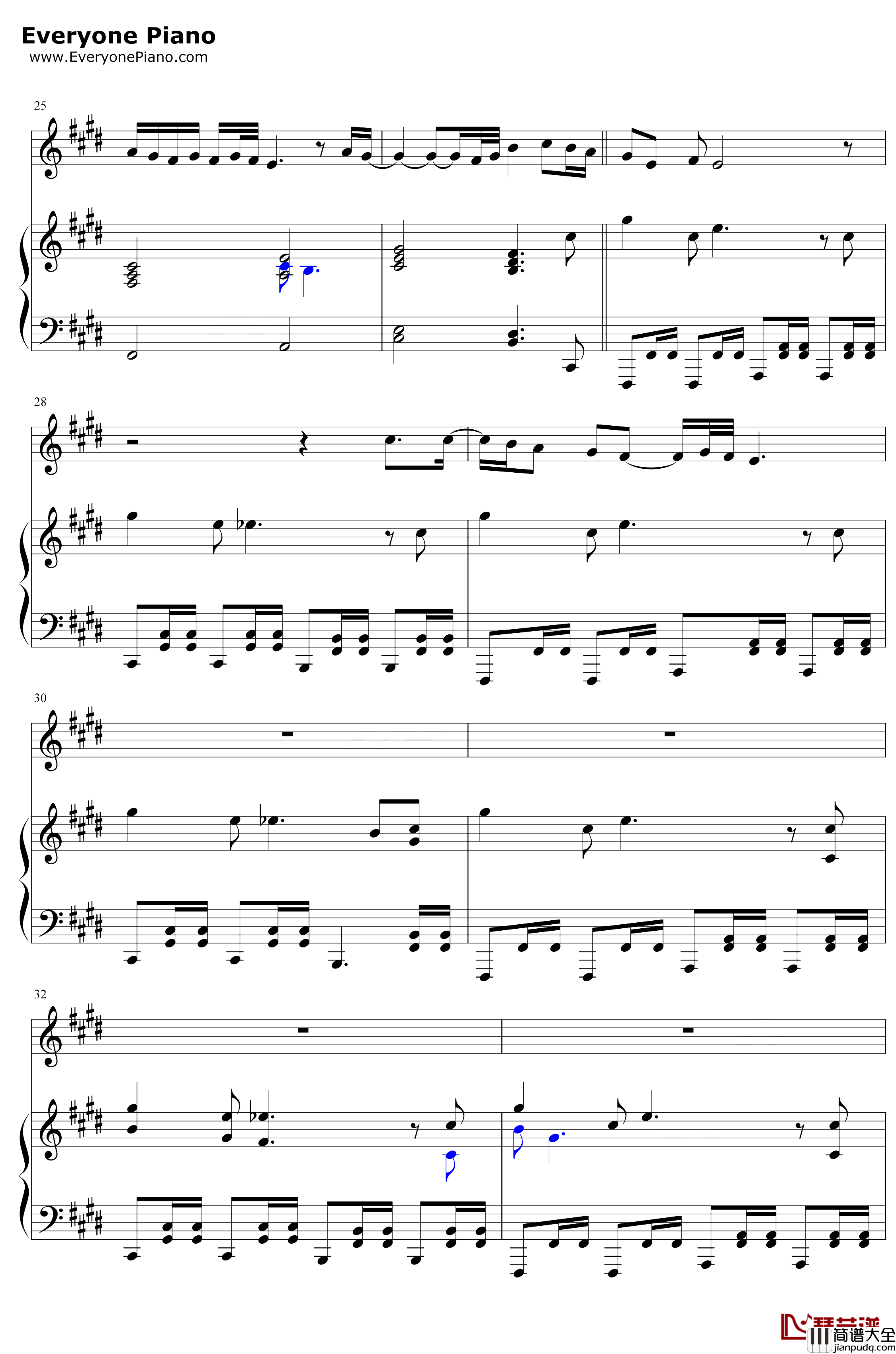 Idfc钢琴谱_Blackbear_IDontFuckingCare