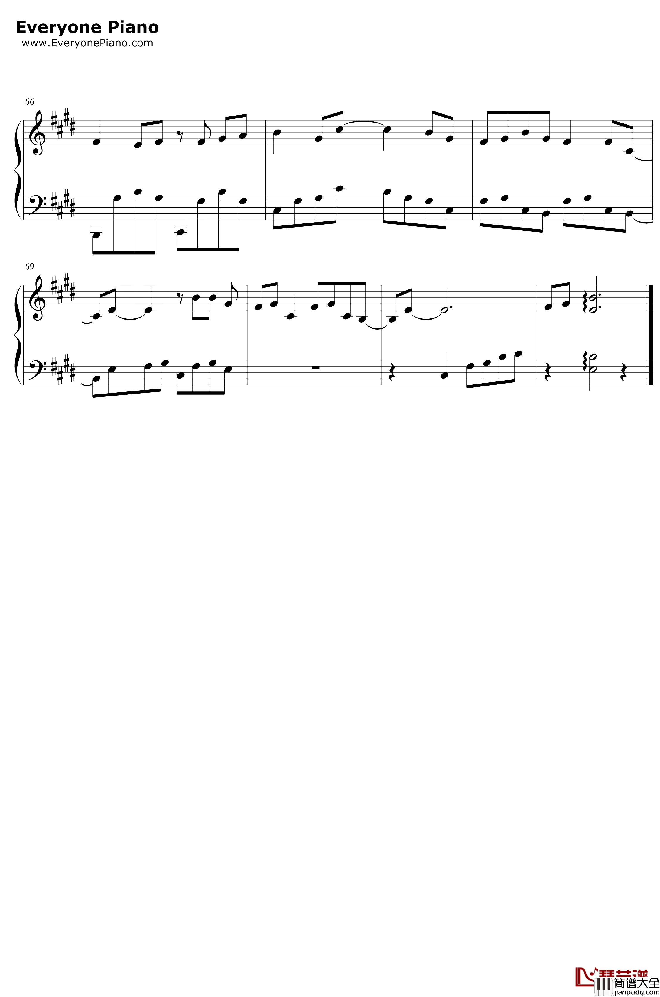 水墨江南钢琴谱_少司命_古风歌曲