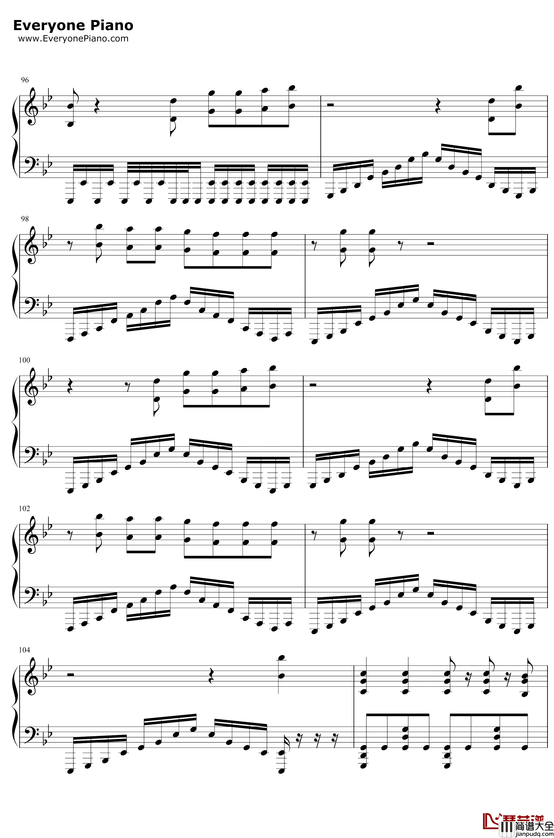 Revenge钢琴谱_Try_hardninja_Captainsparklez_Minecraft背景音乐_我的世界BGM