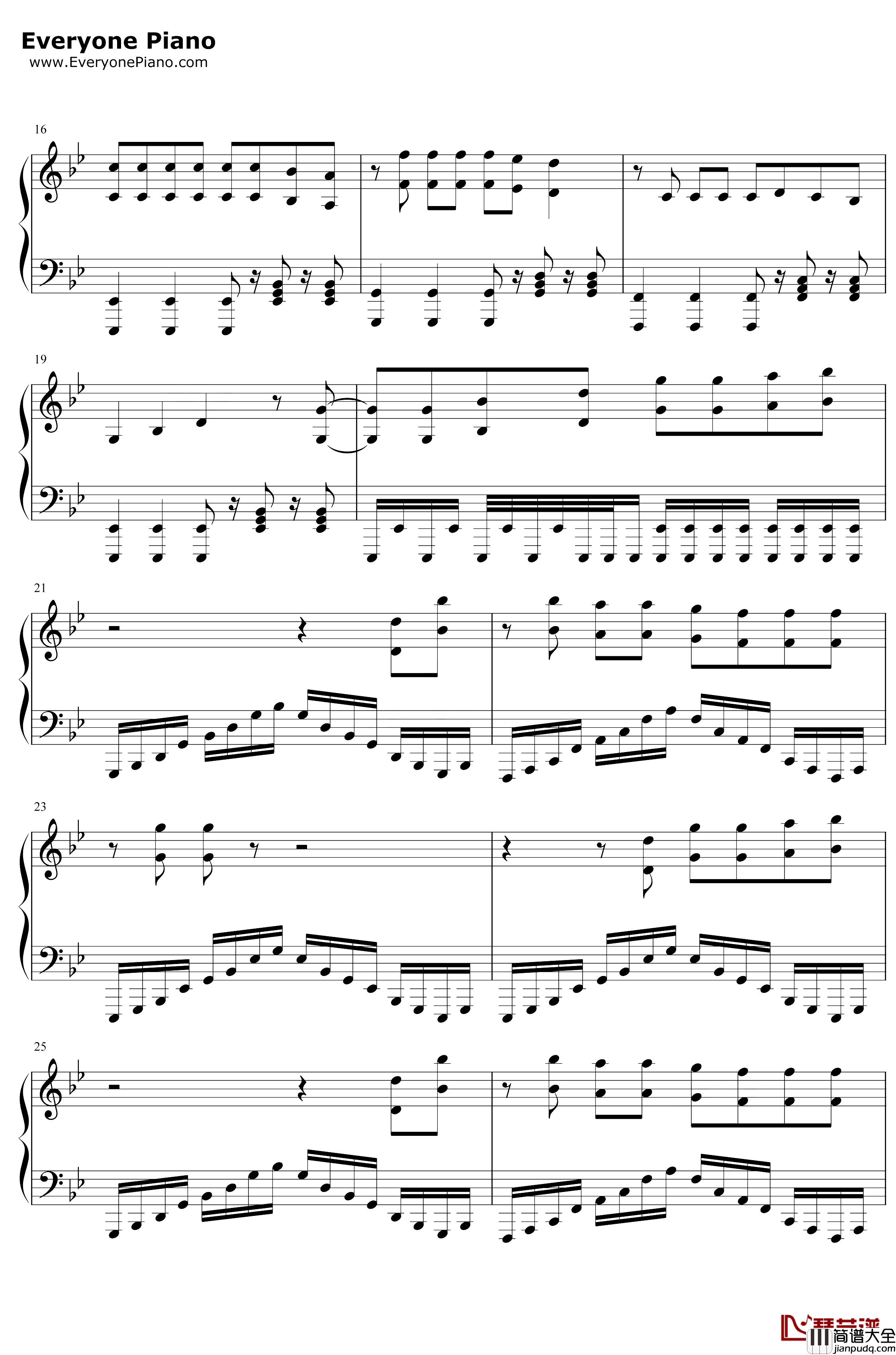 Revenge钢琴谱_Try_hardninja_Captainsparklez_Minecraft背景音乐_我的世界BGM