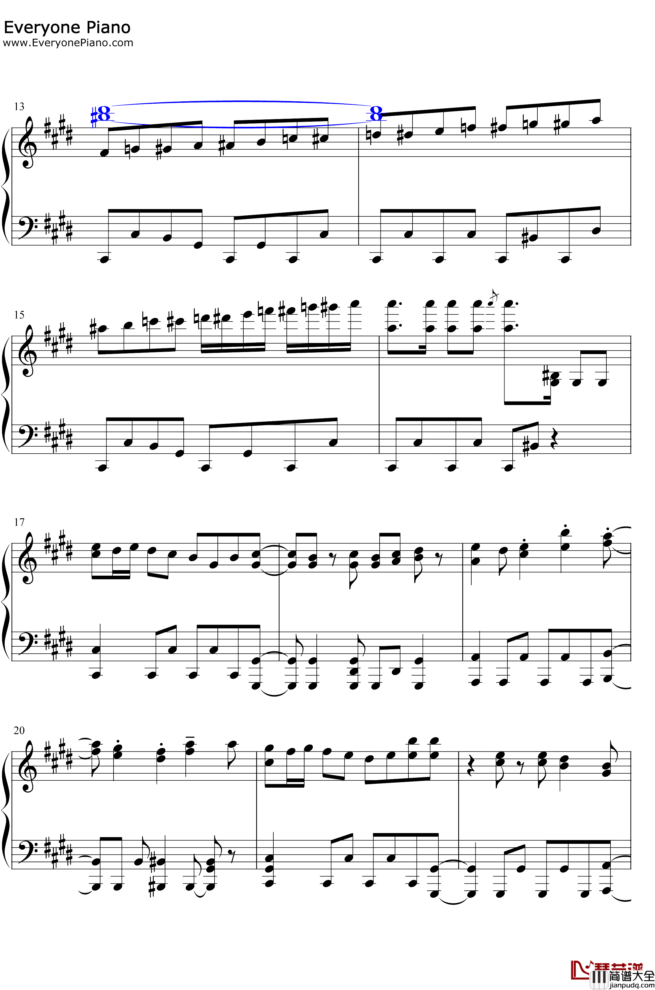 VALLIS钢琴谱_DJ_YOSHITAKA_NERIA_动感弹珠BGM_Reflec_Beat