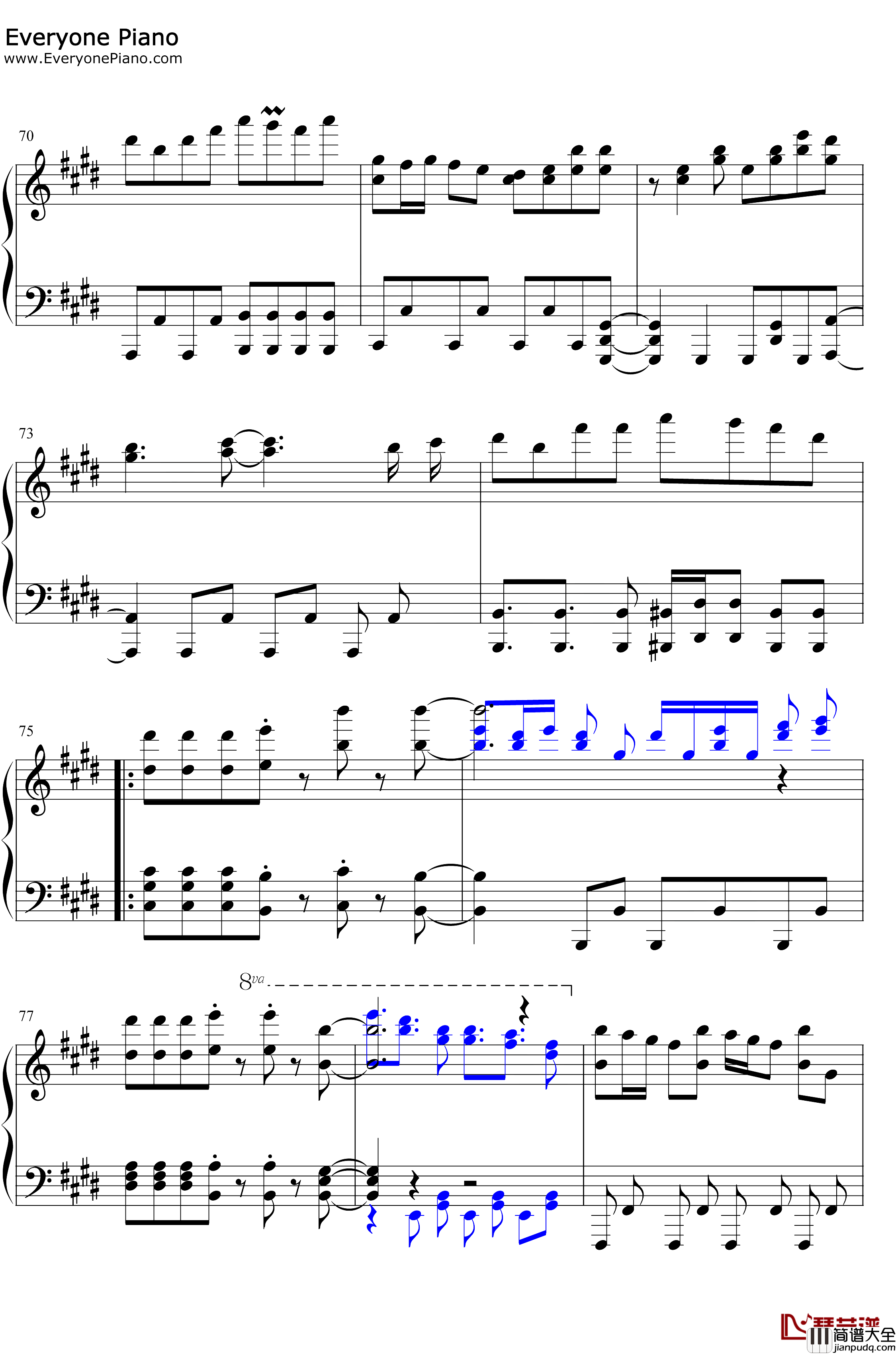 VALLIS钢琴谱_DJ_YOSHITAKA_NERIA_动感弹珠BGM_Reflec_Beat