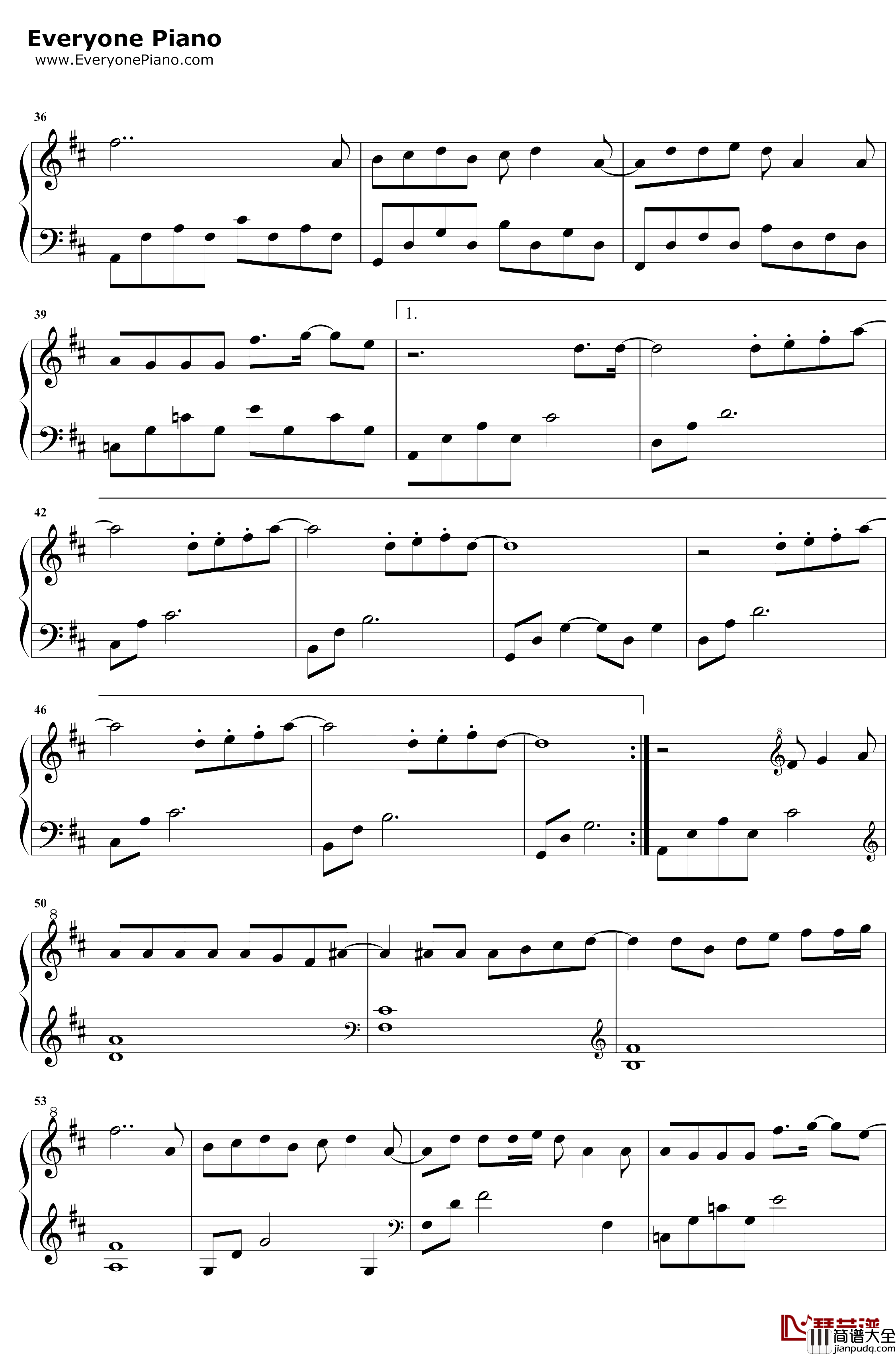 心光钢琴谱_胡夏_下一站是幸福插曲