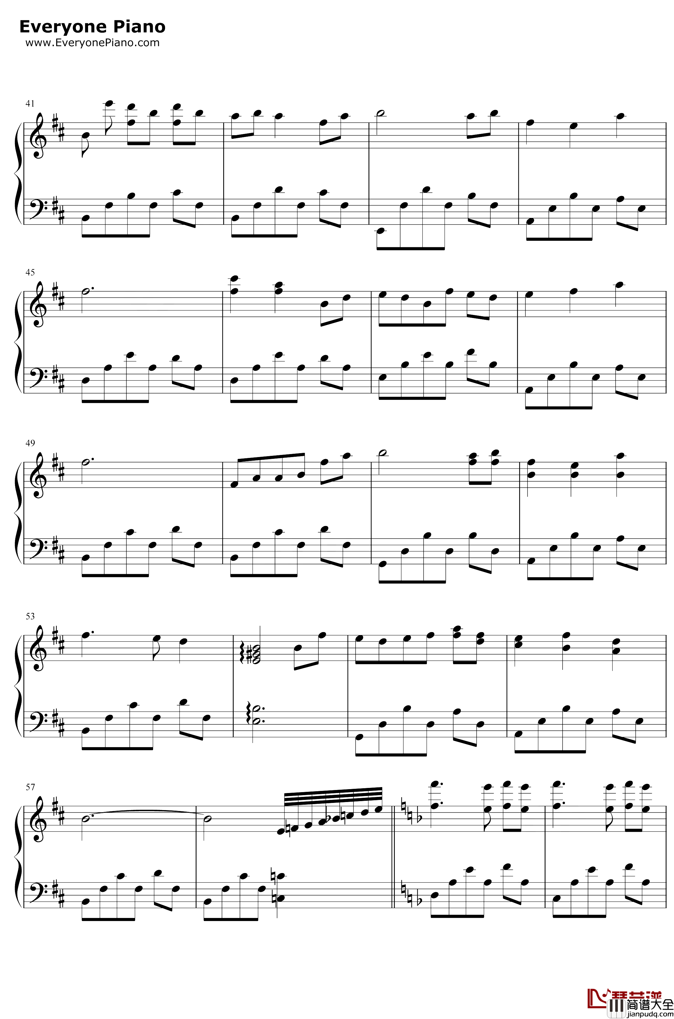 今夏钢琴谱_谭松韵_锦衣之下插曲