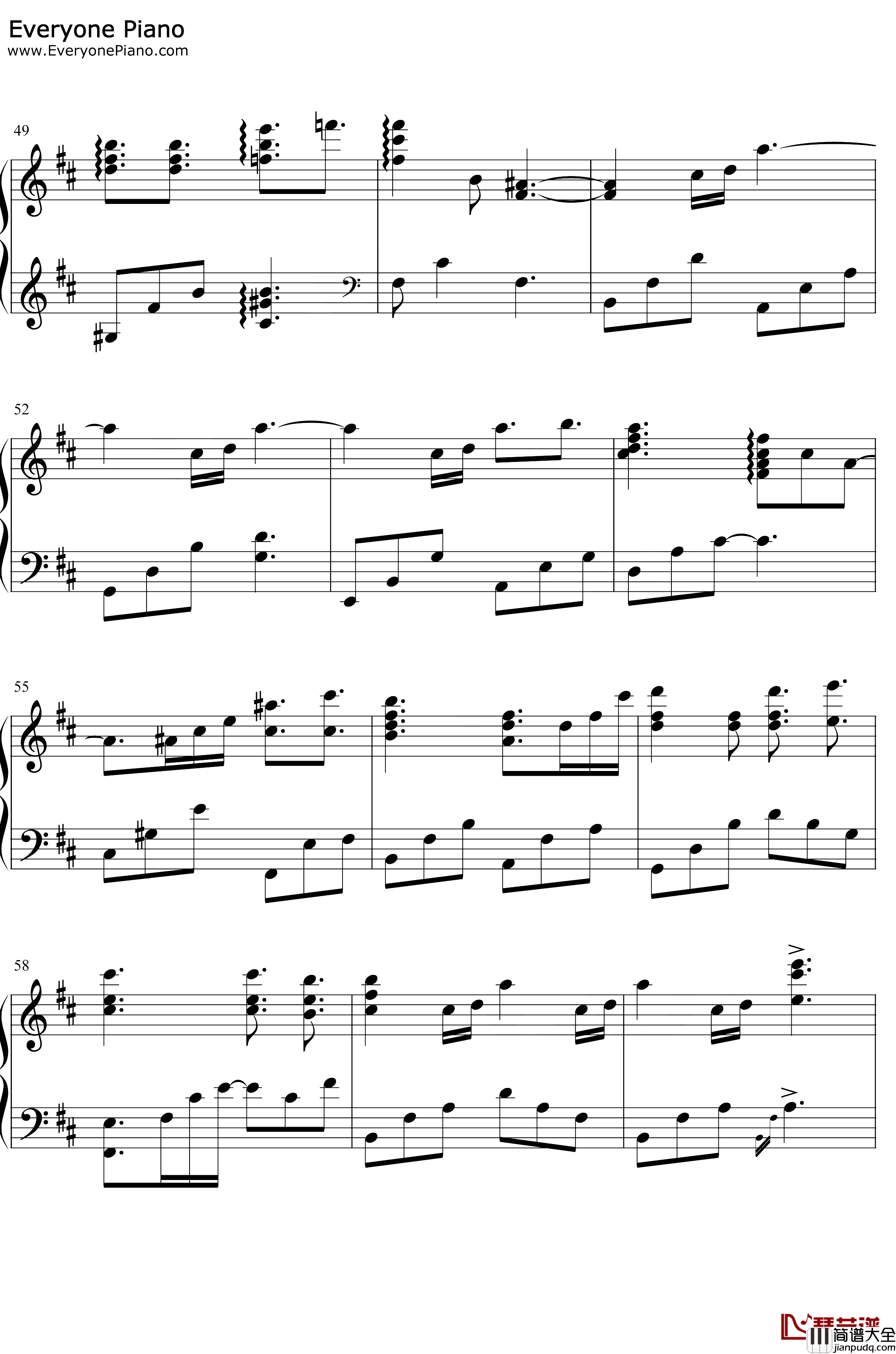 曖昧ナ希望氷雨钢琴谱_冈部启一_完美版