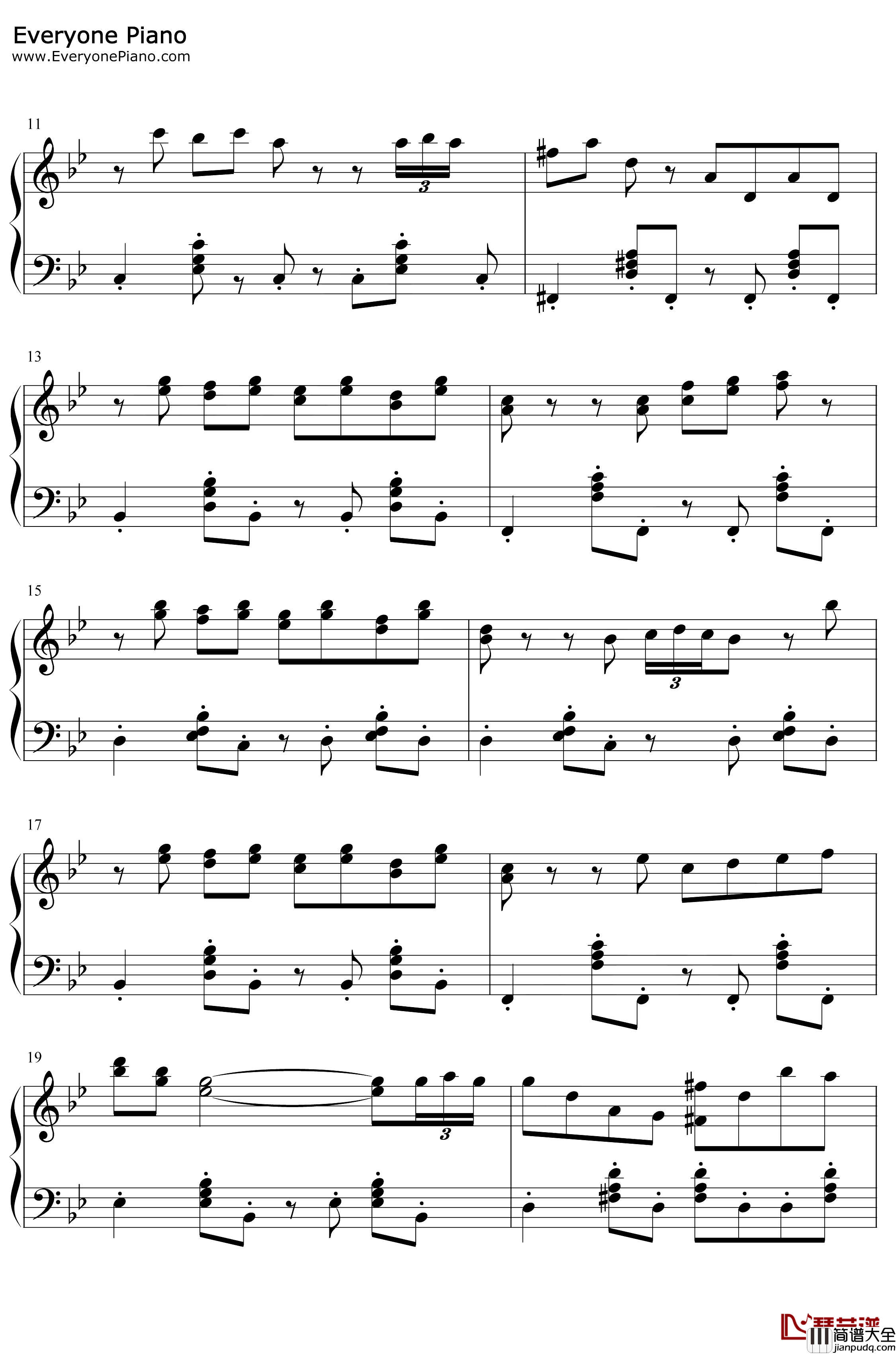 The_Desert钢琴谱_猎豹移动公司_沙漠_跳舞的线BGM