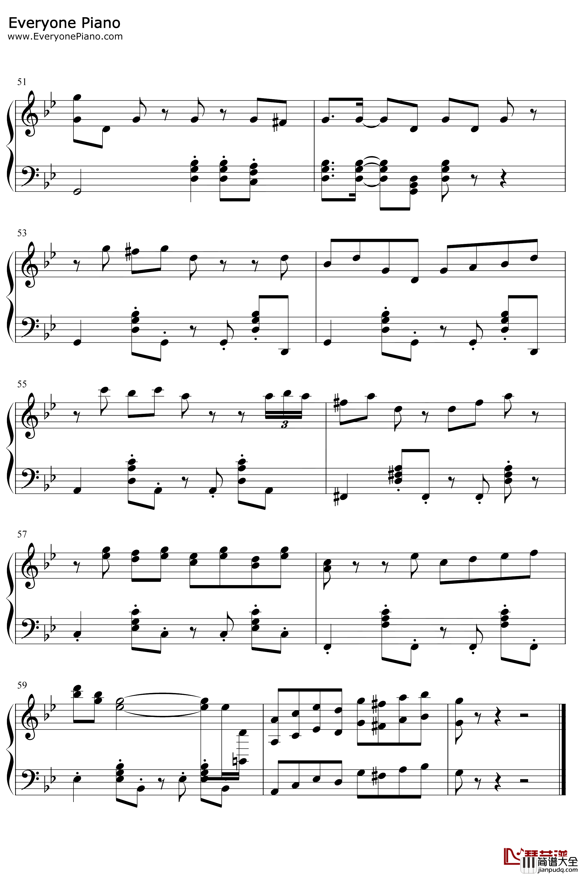 The_Desert钢琴谱_猎豹移动公司_沙漠_跳舞的线BGM