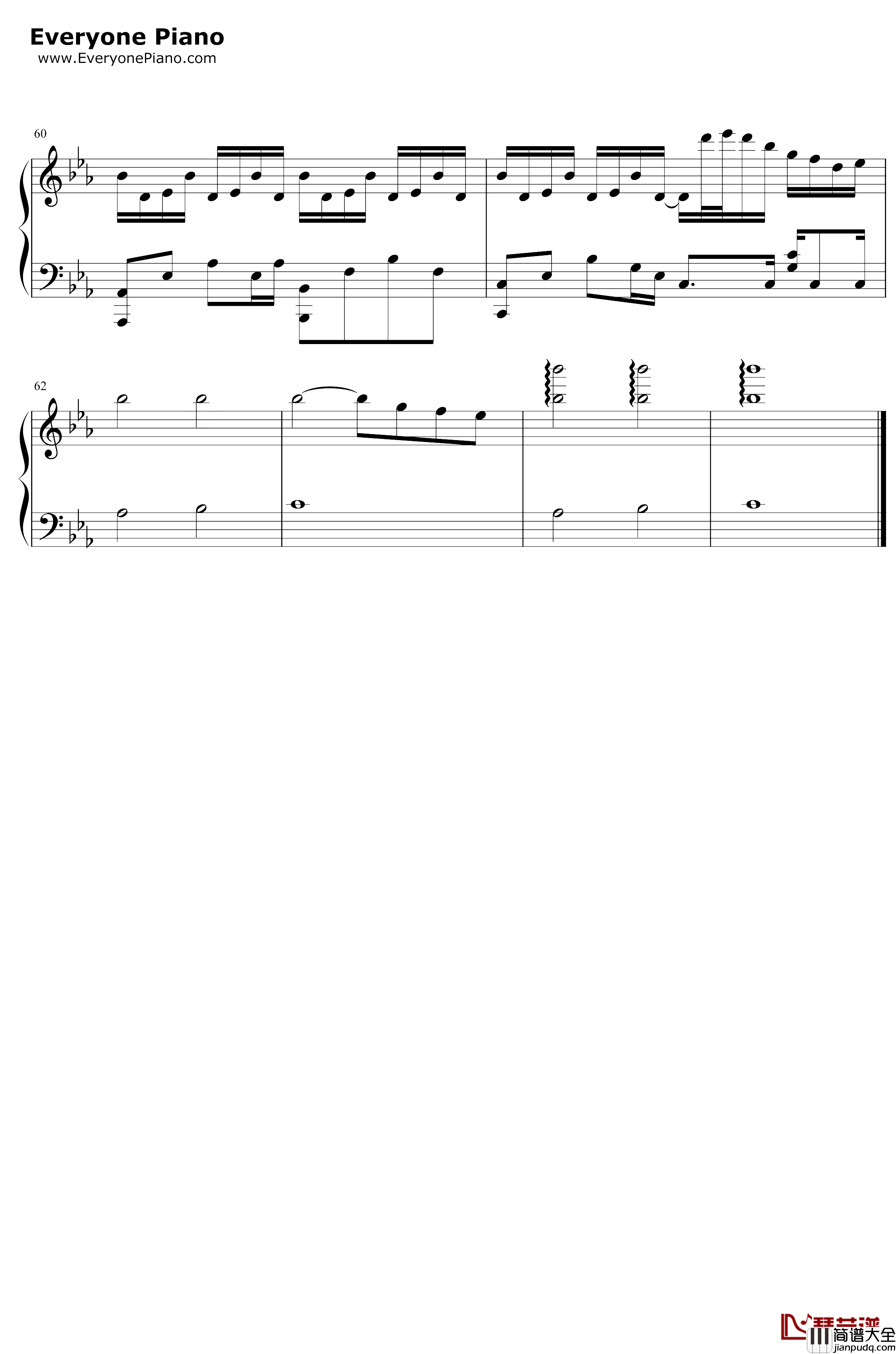 星河不可及钢琴谱_CMJ_星河不可及