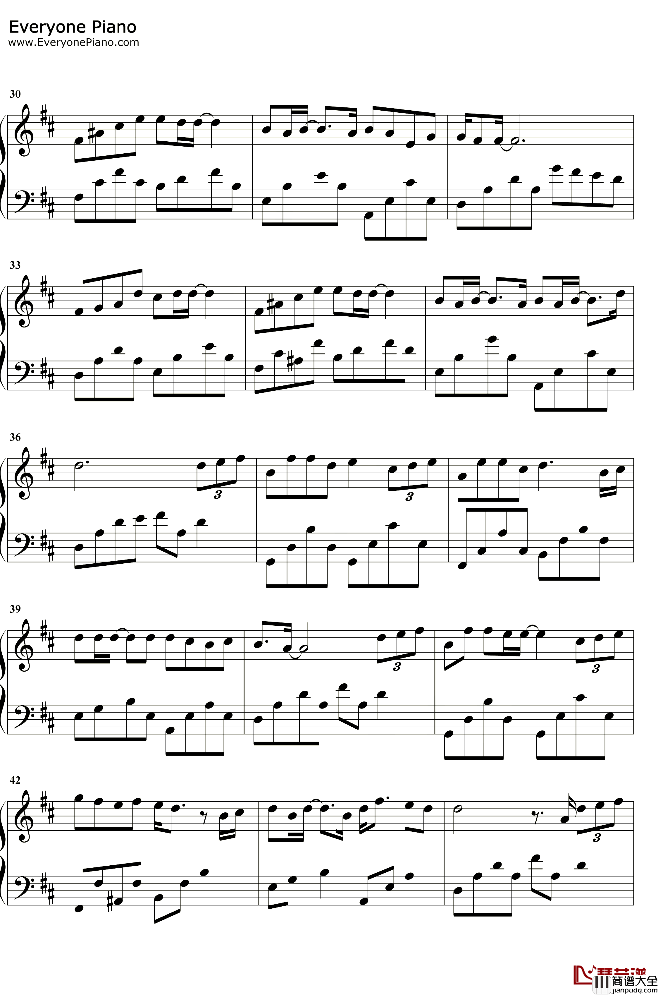 忽而今夏钢琴谱_汪苏泷_忽而今夏同名主题曲