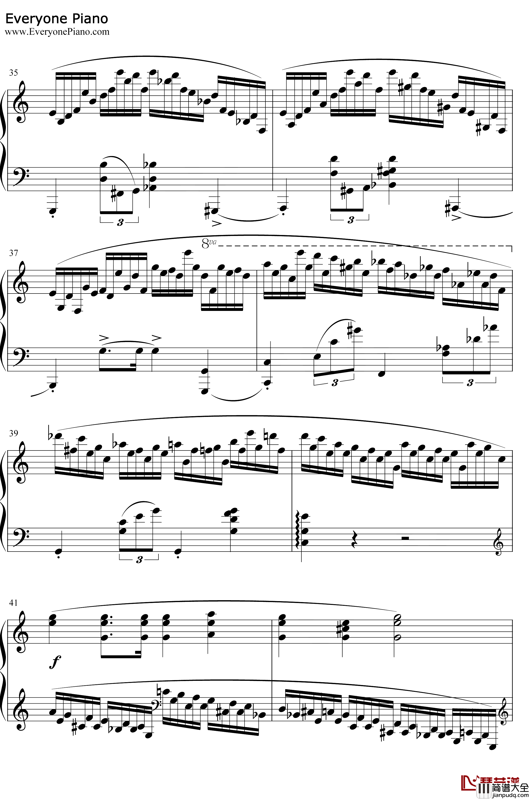 肖邦练习曲第23首钢琴谱_肖邦_肖邦练习曲第23首