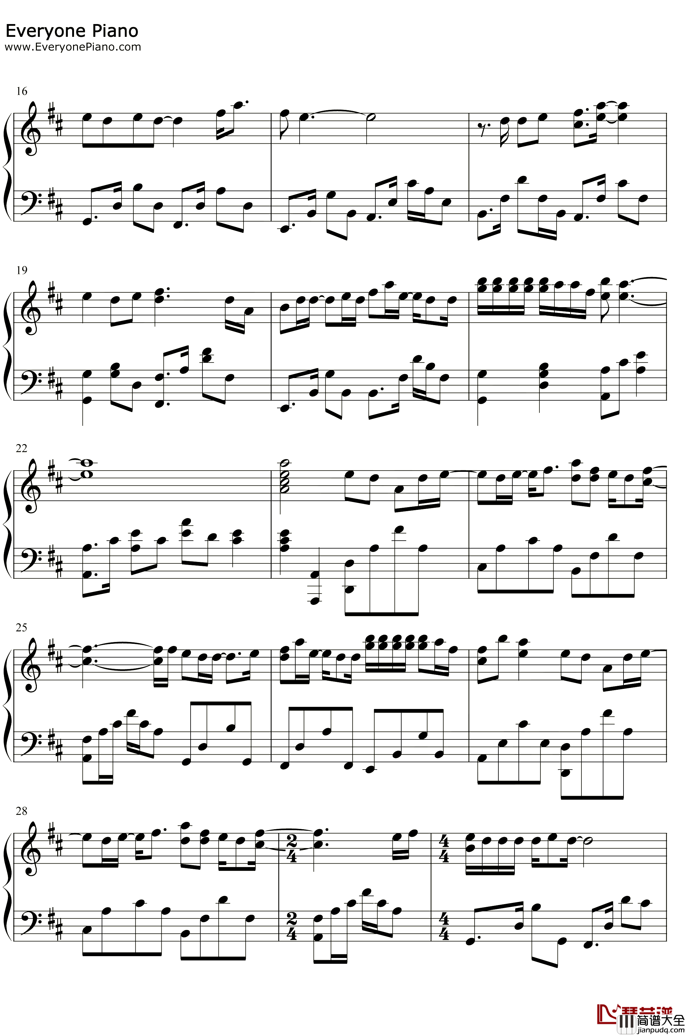 别在伤口撒盐钢琴谱_张惠妹_张惠妹