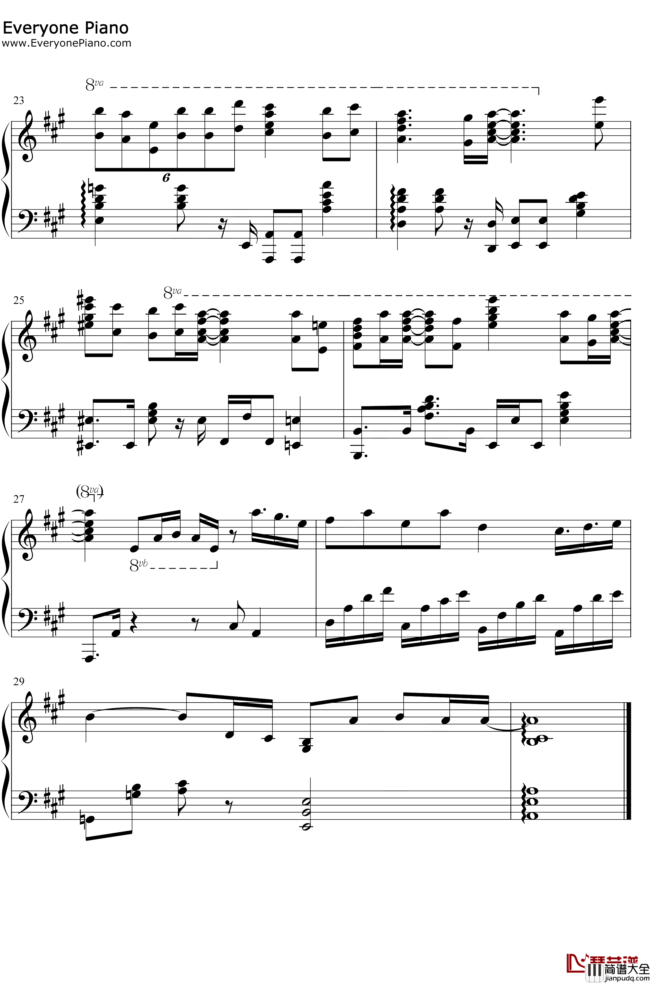 ココロソマリ钢琴谱_水濑祈_索玛丽与森林之神ED