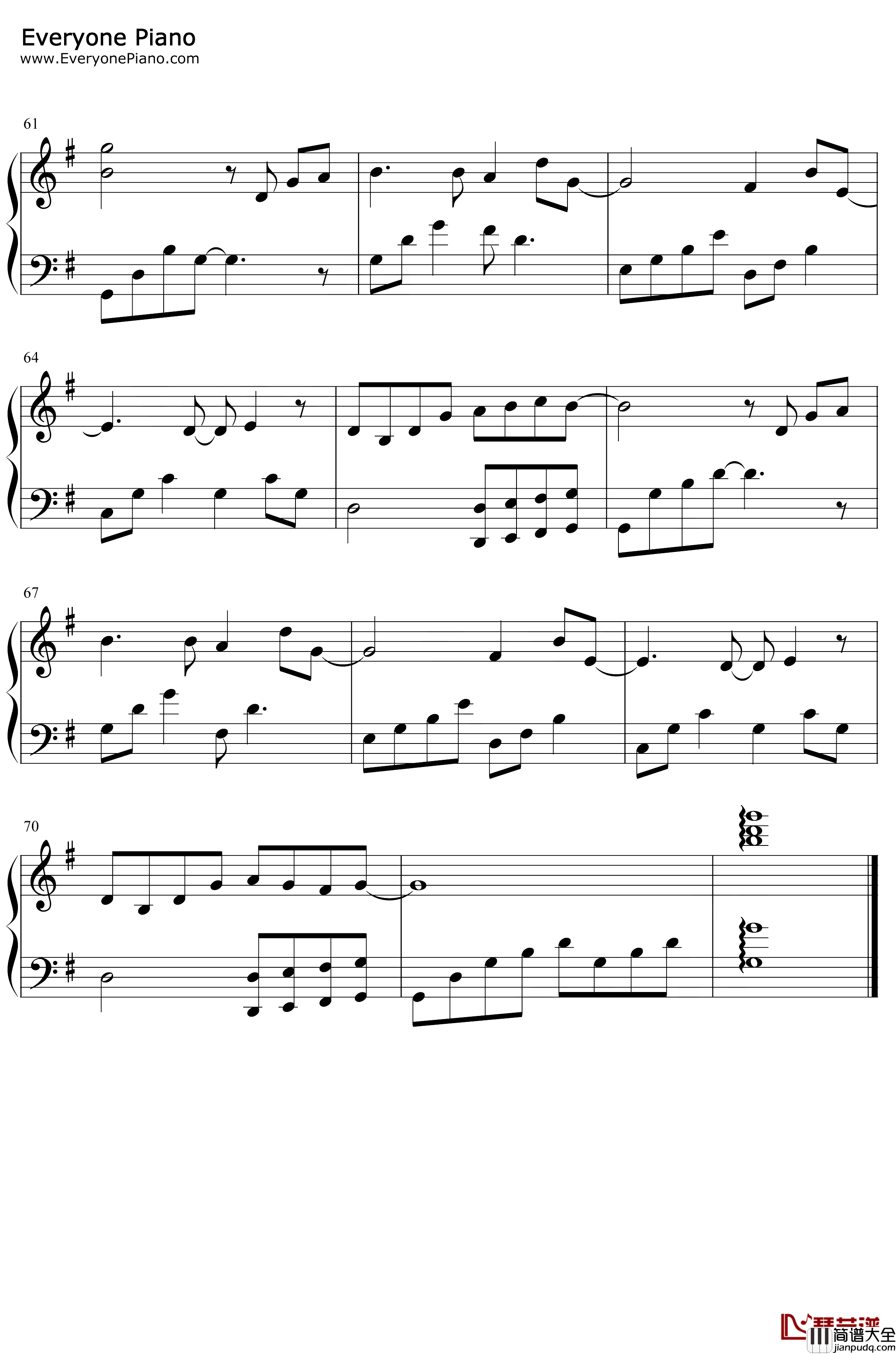 安妮的仙境钢琴谱_班得瑞_完美版