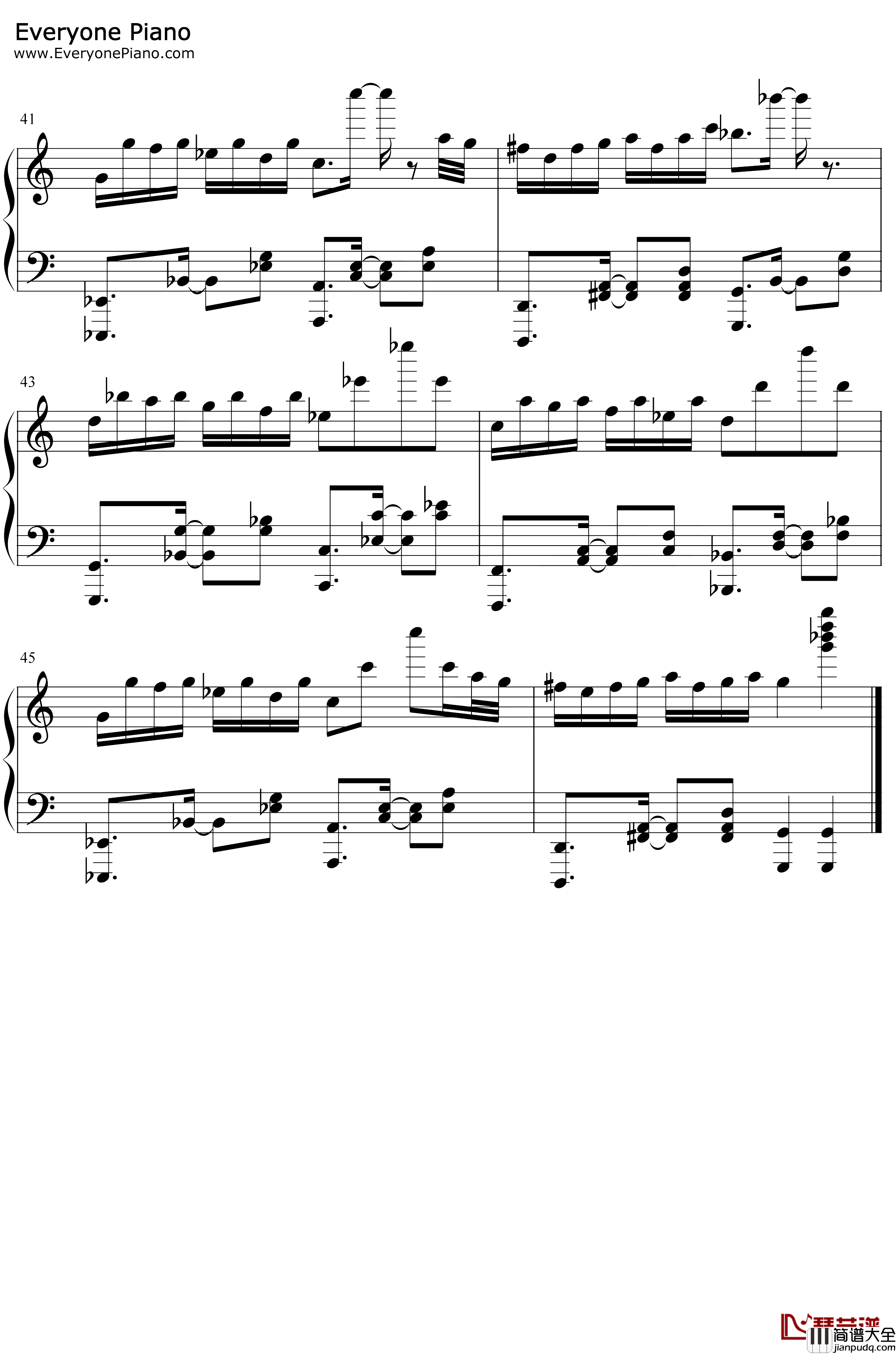 帕萨卡利亚克罗地亚变奏钢琴谱_Handel_Mrvica_帕萨卡利亚克罗地亚变奏