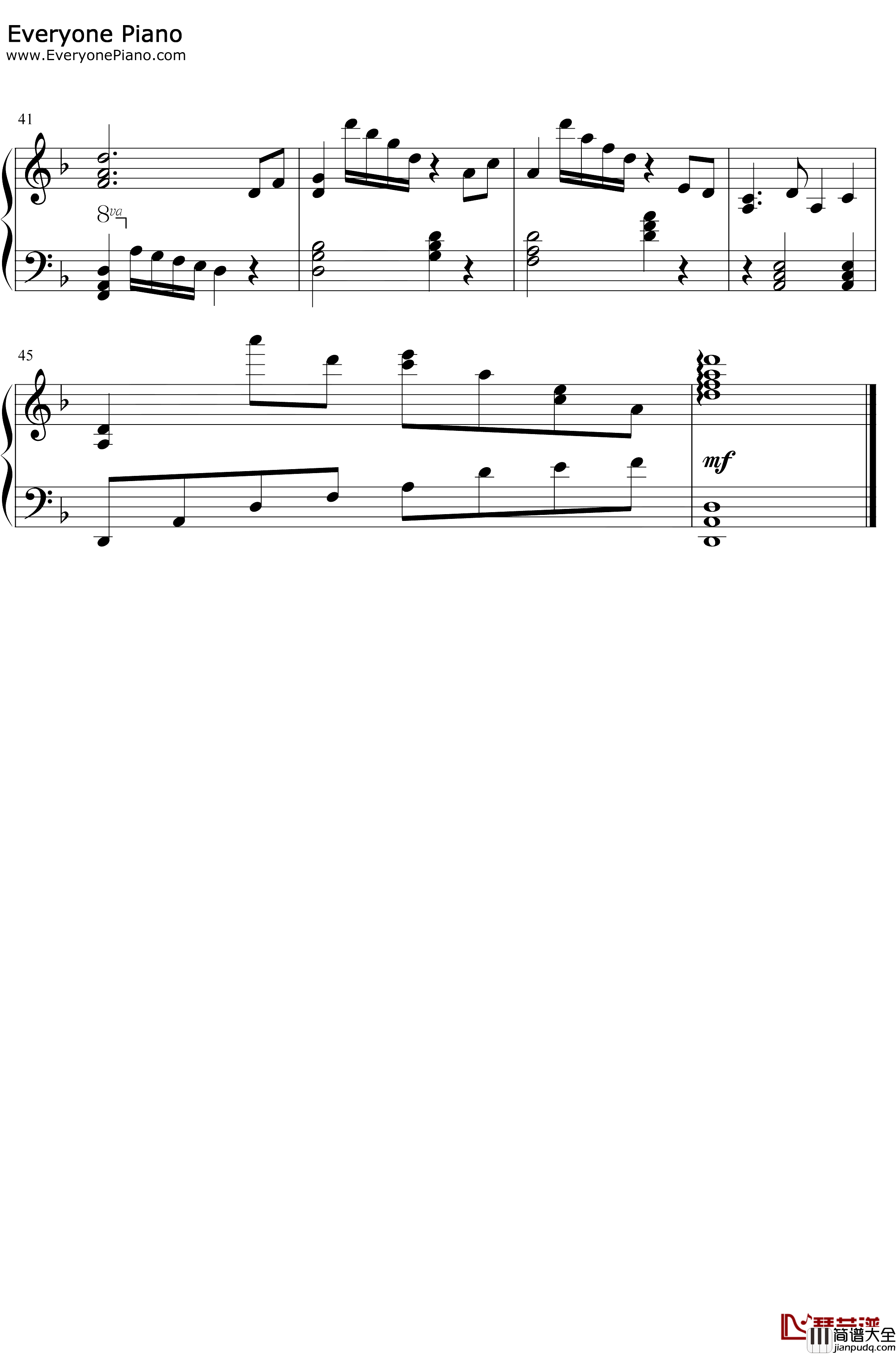 渴望钢琴谱_毛阿敏_完美版