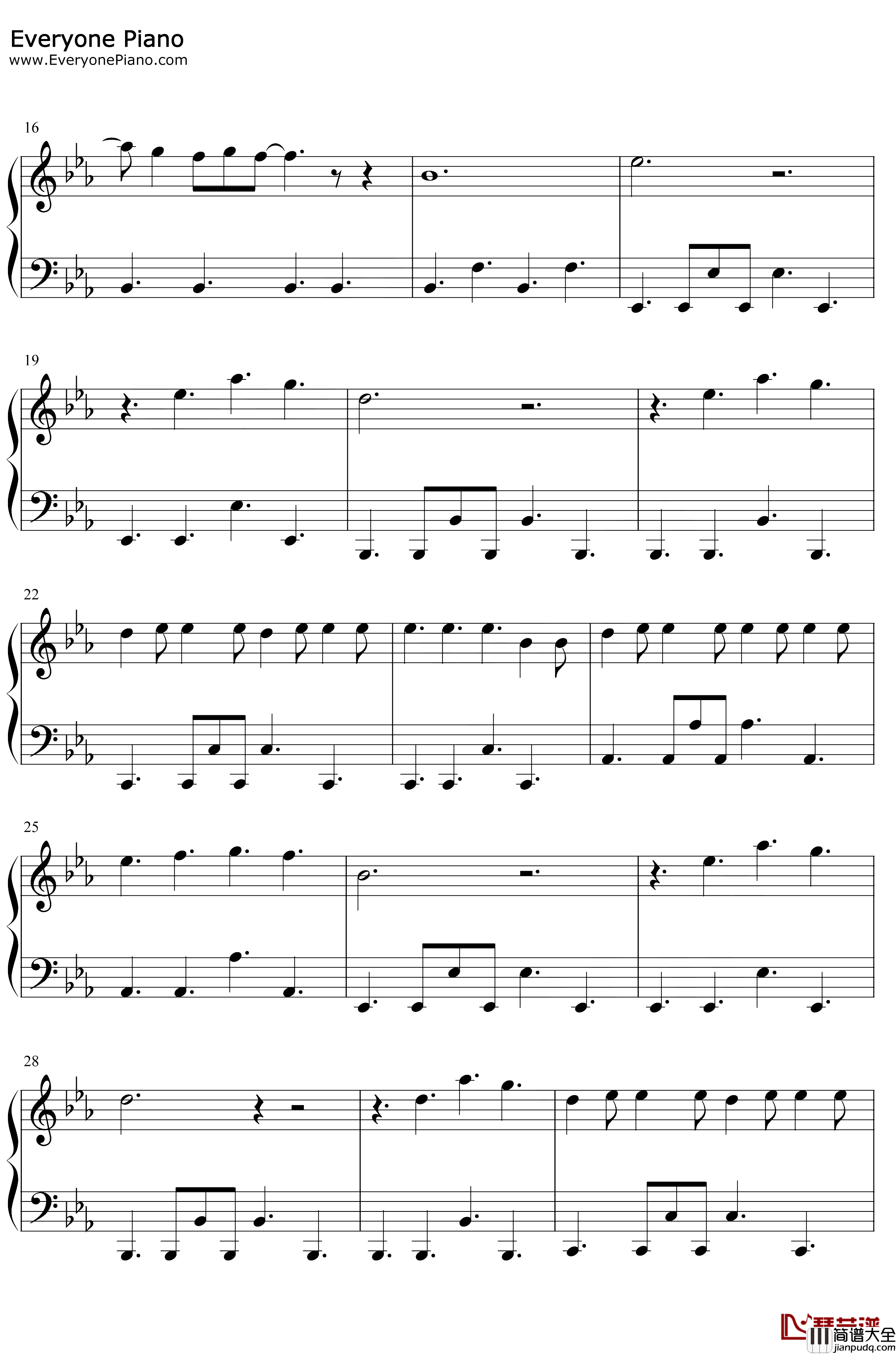 Before_You_Go钢琴谱_Lewis_Capaldi