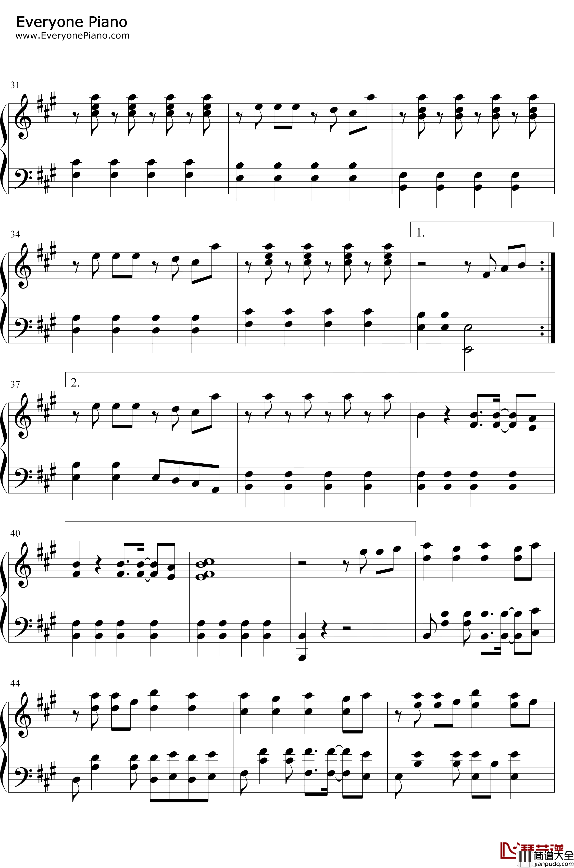 Tell_Me_Your_Wish_Genie钢琴谱_少女时代