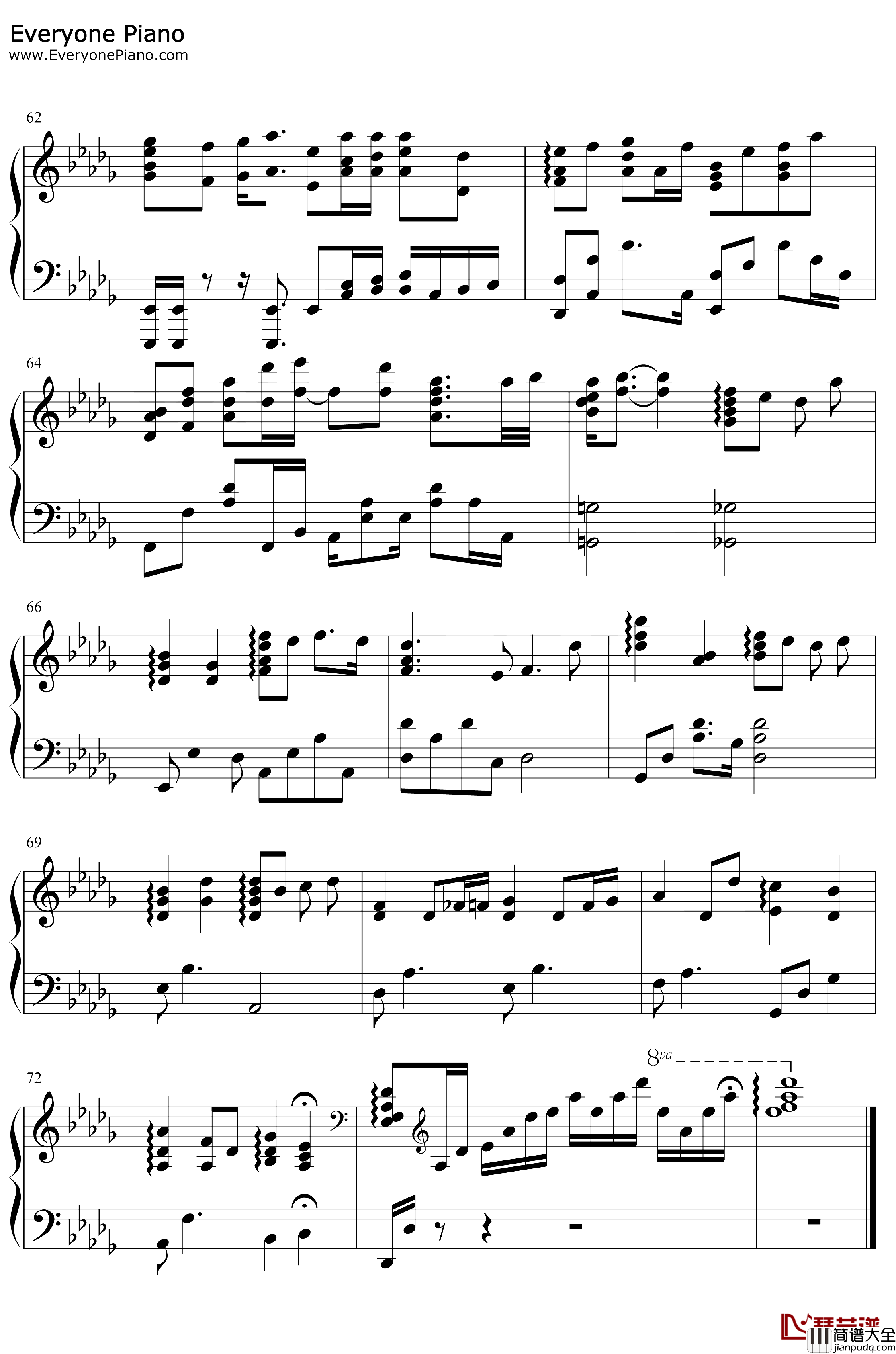 这就是爱吗钢琴谱_容祖儿_我不怕你爱不爱我只害怕你以为爱我_抖音热歌