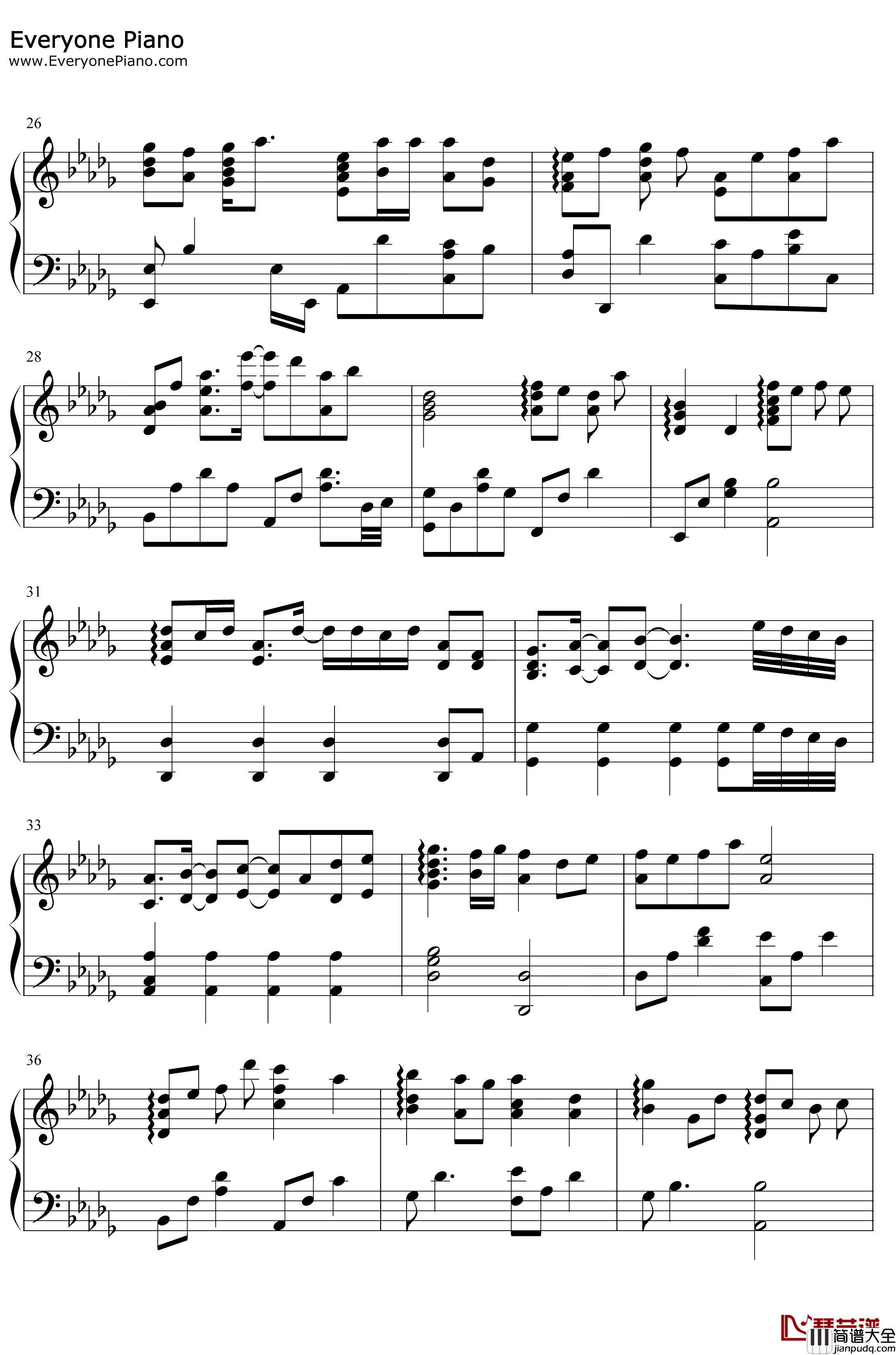 这就是爱吗钢琴谱_容祖儿_我不怕你爱不爱我只害怕你以为爱我_抖音热歌