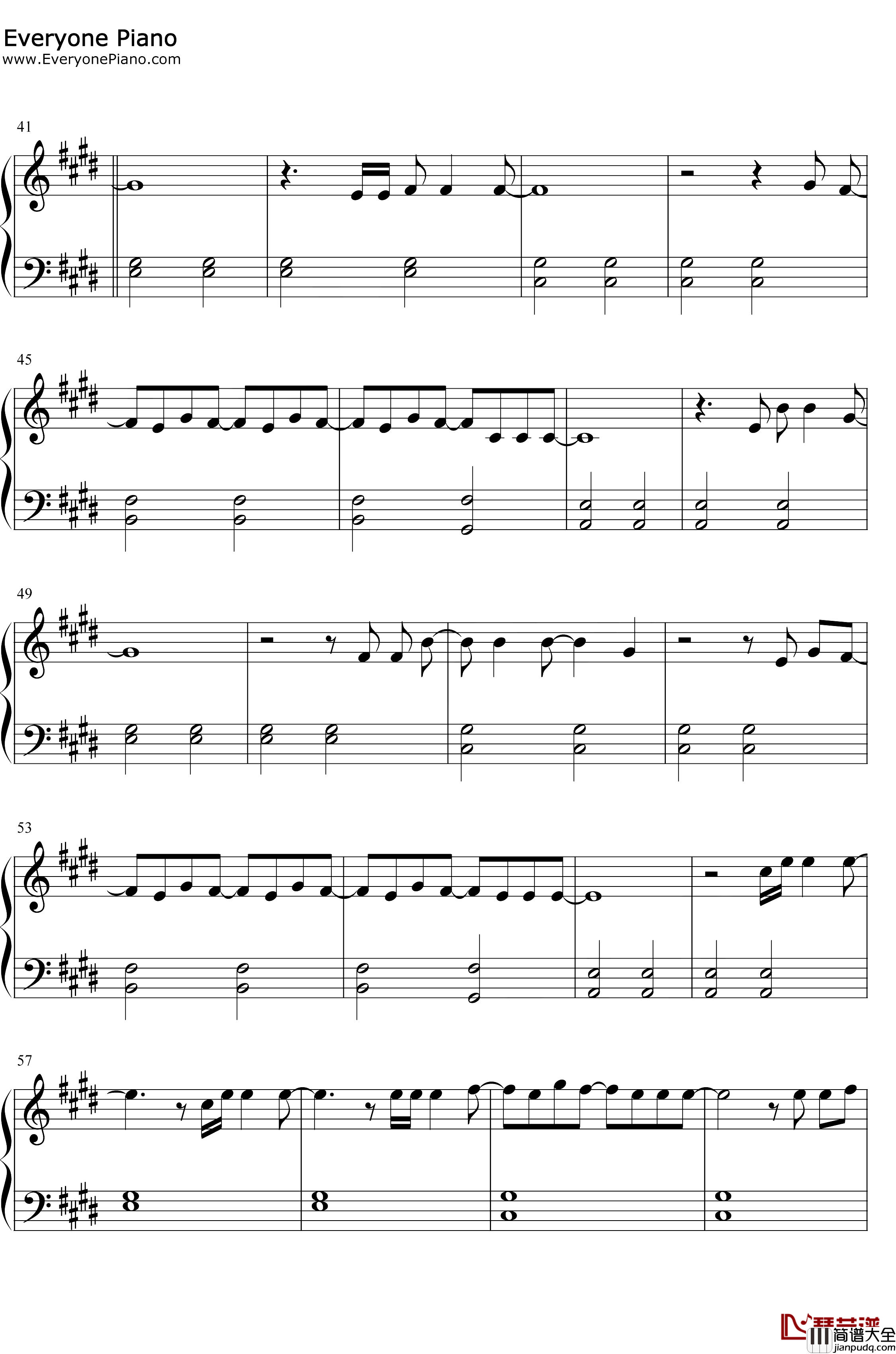 Falling钢琴谱_Harry_Styles