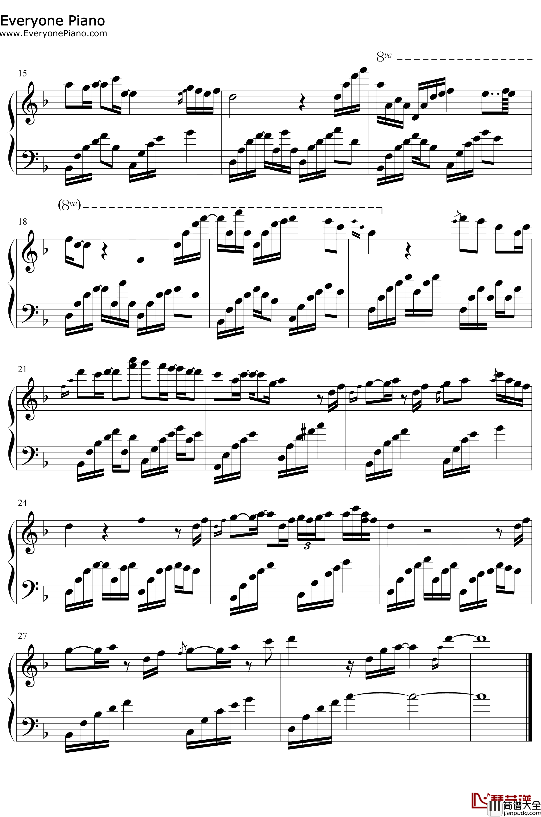 暗夜钢琴谱_夏小舟_纯音乐