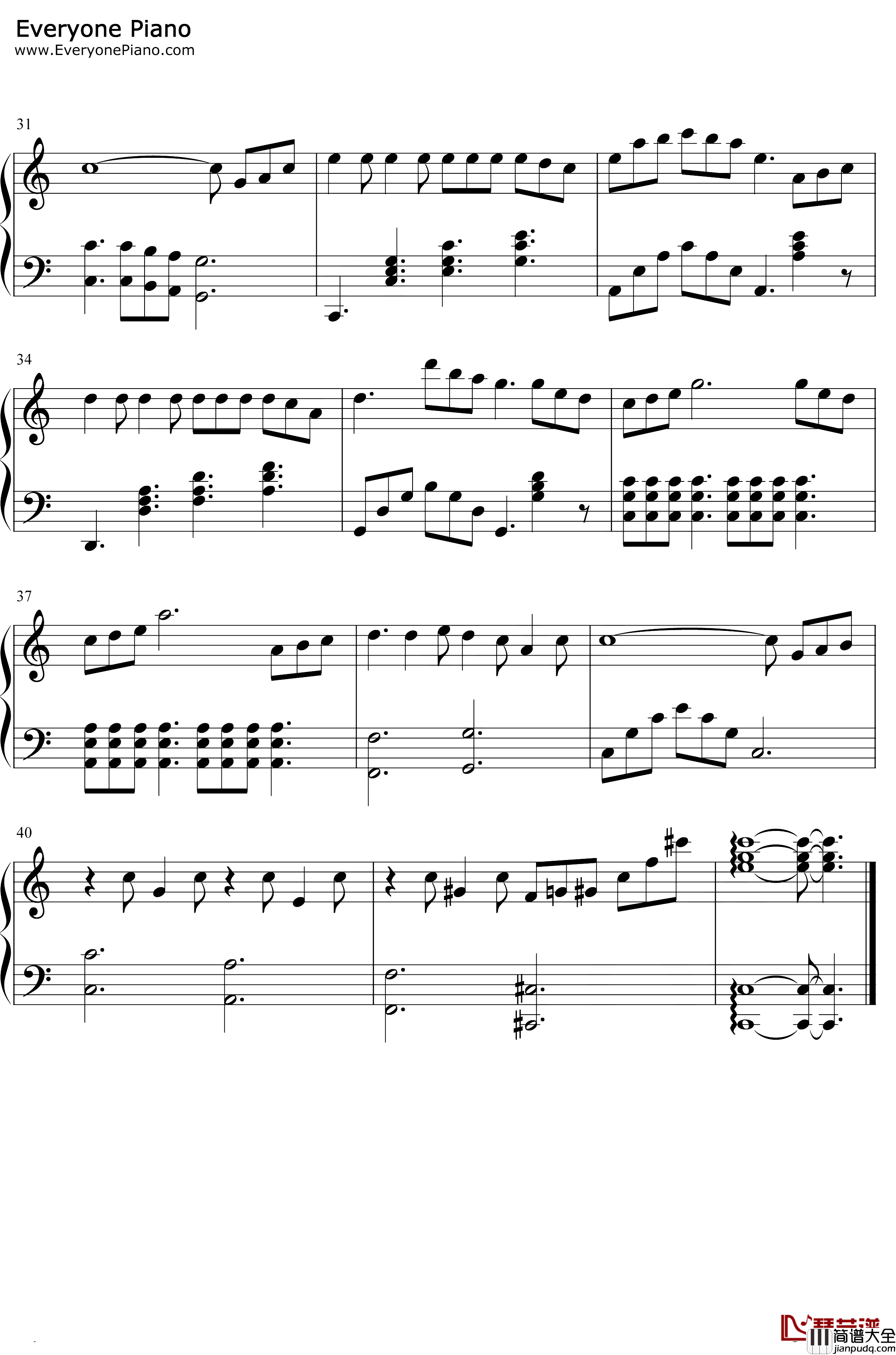 再回首钢琴谱_苏芮_林文信版