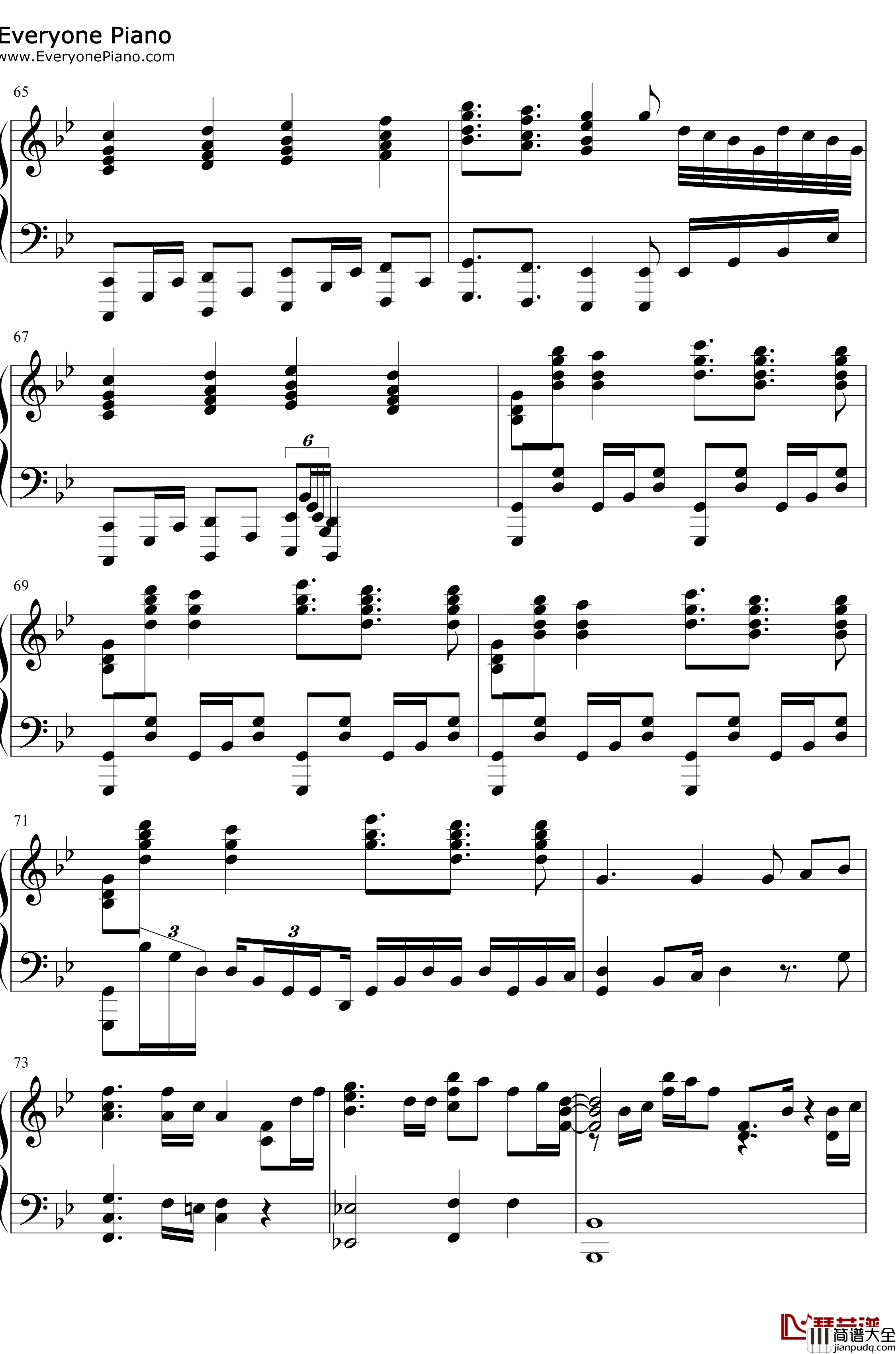 FIRE_BIRD钢琴谱_Roselia_BanGDreamOST