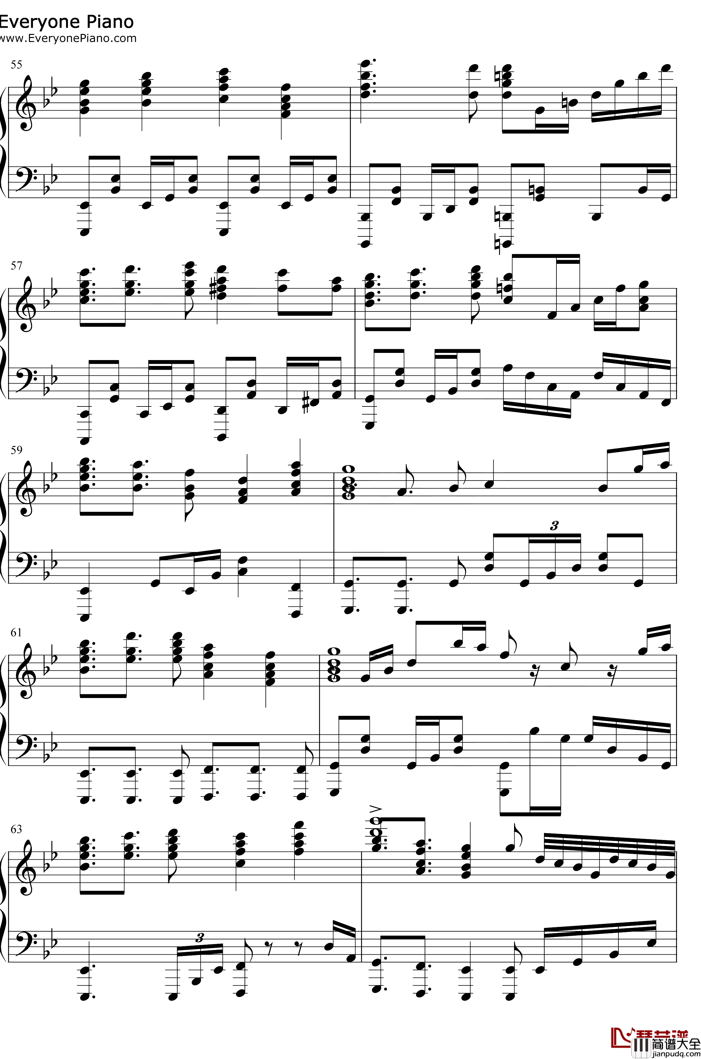 FIRE_BIRD钢琴谱_Roselia_BanGDreamOST