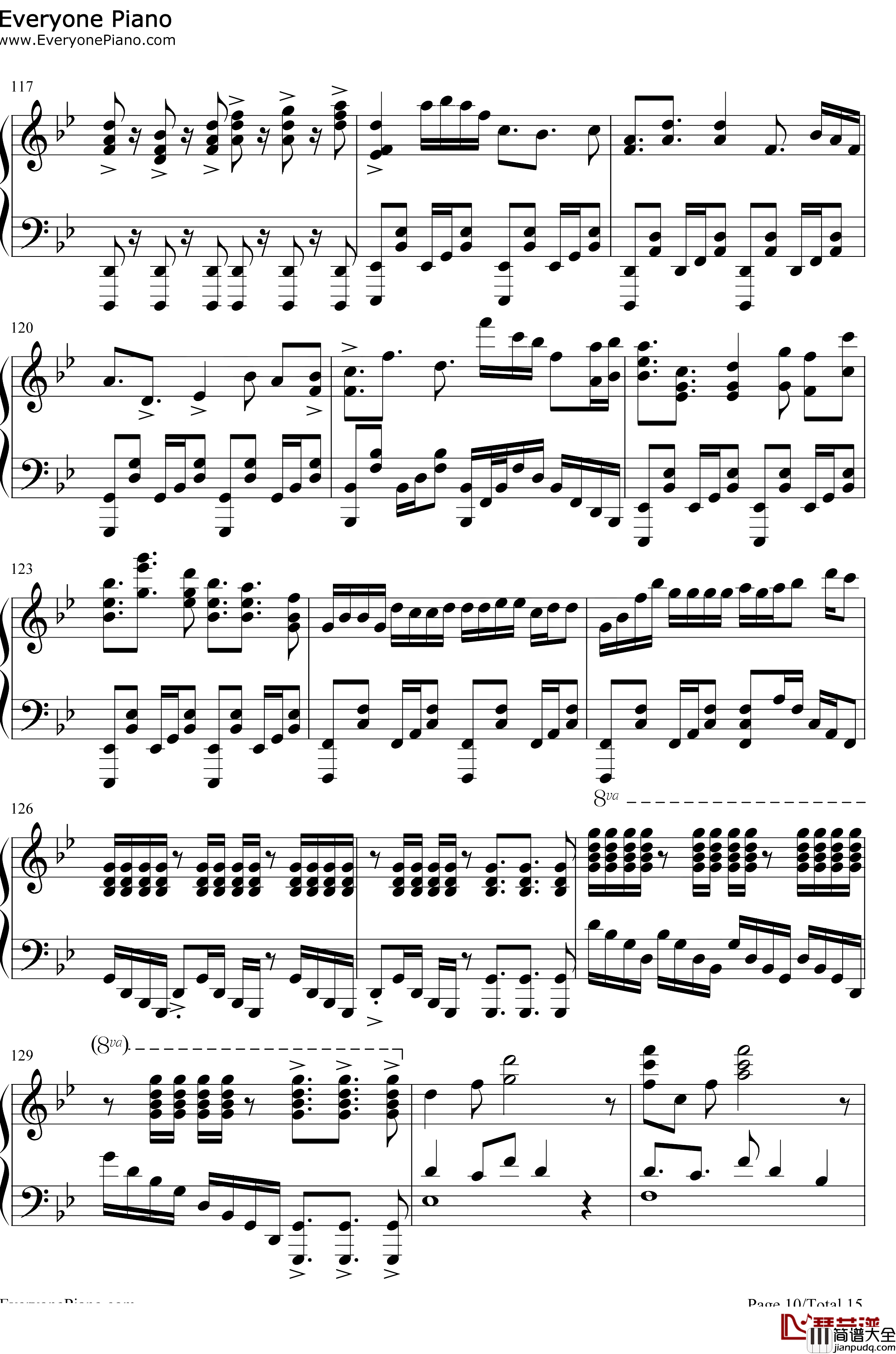 FIRE_BIRD钢琴谱_Roselia_BanGDreamOST