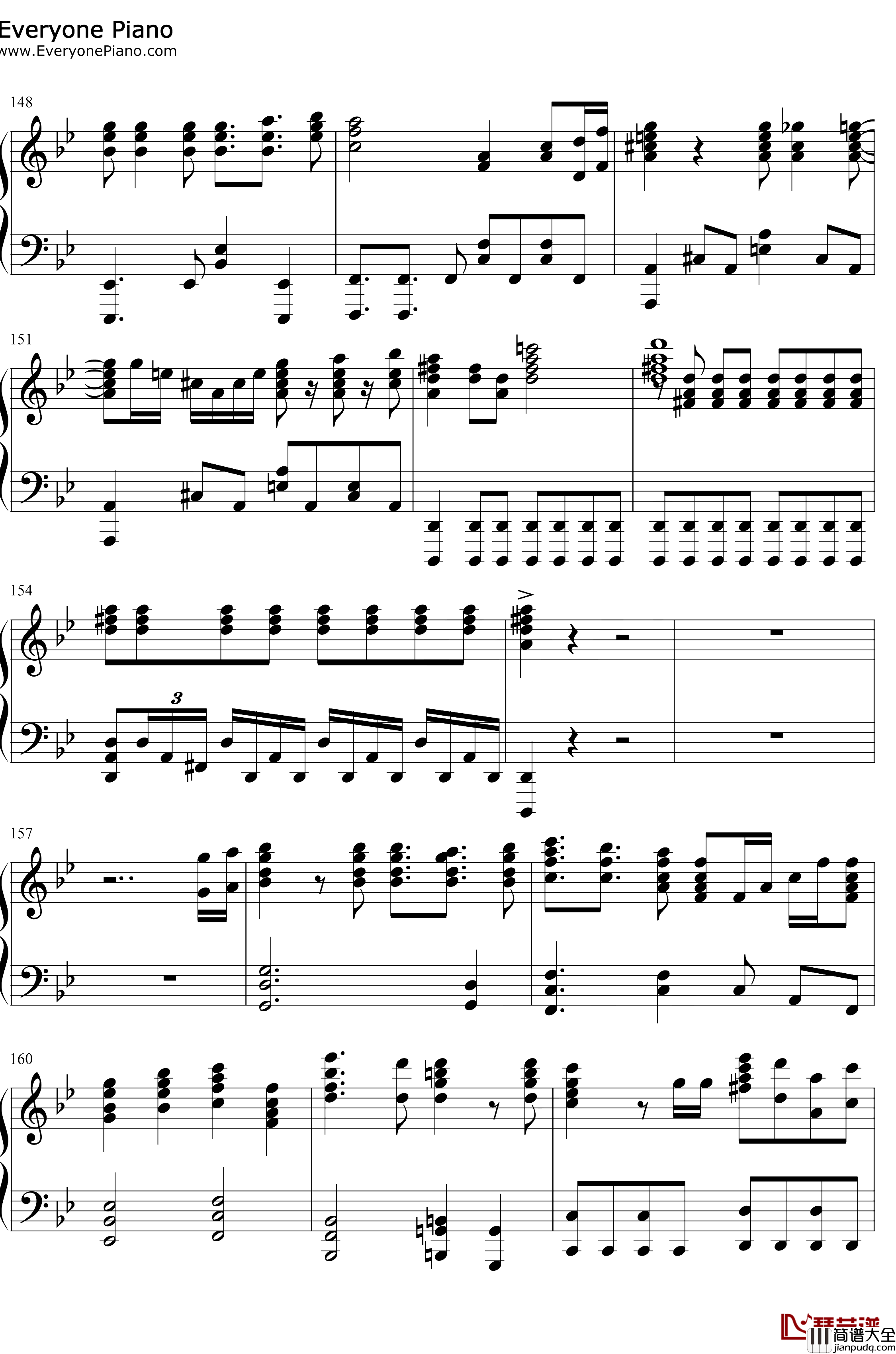 FIRE_BIRD钢琴谱_Roselia_BanGDreamOST