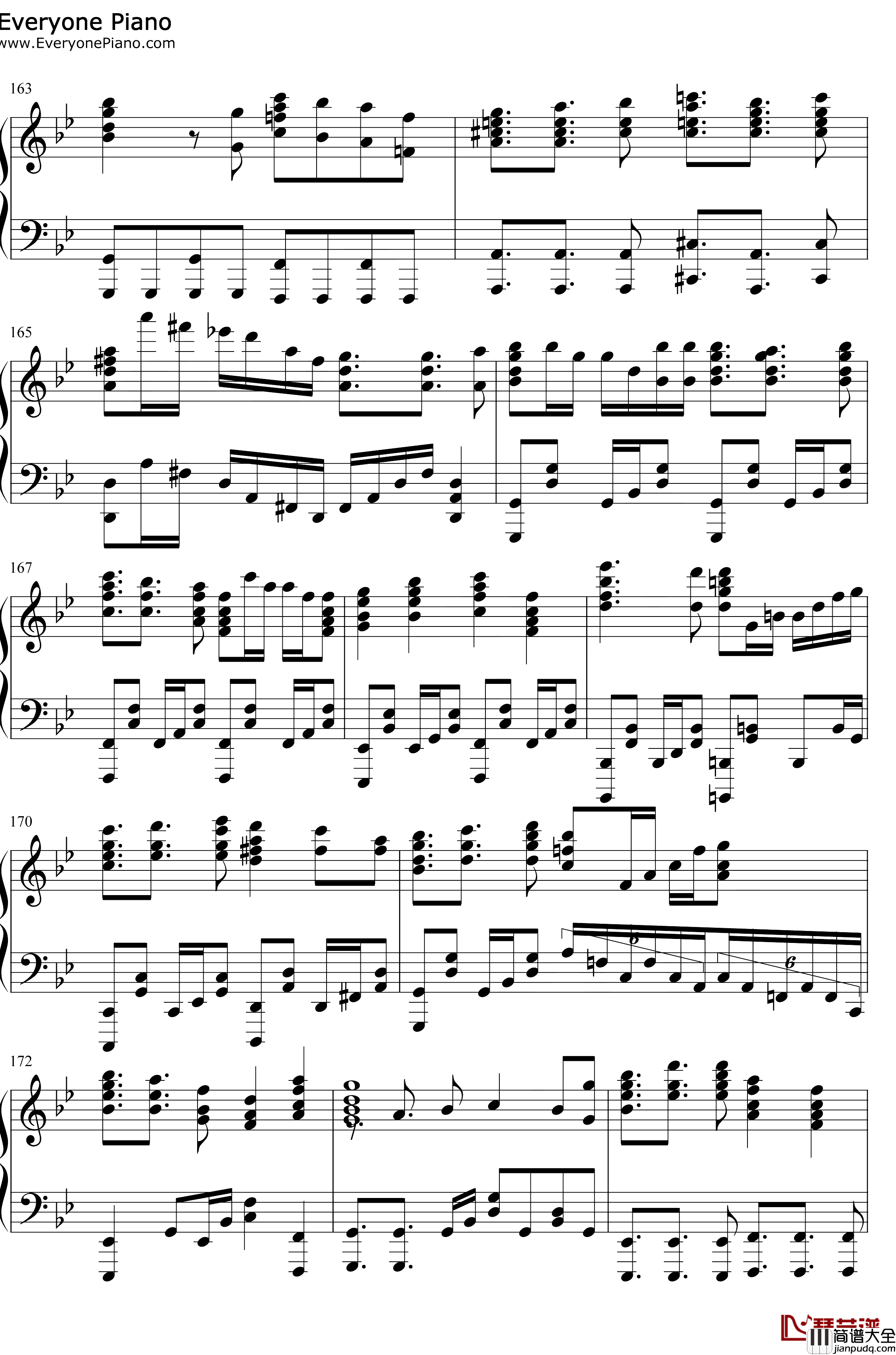 FIRE_BIRD钢琴谱_Roselia_BanGDreamOST