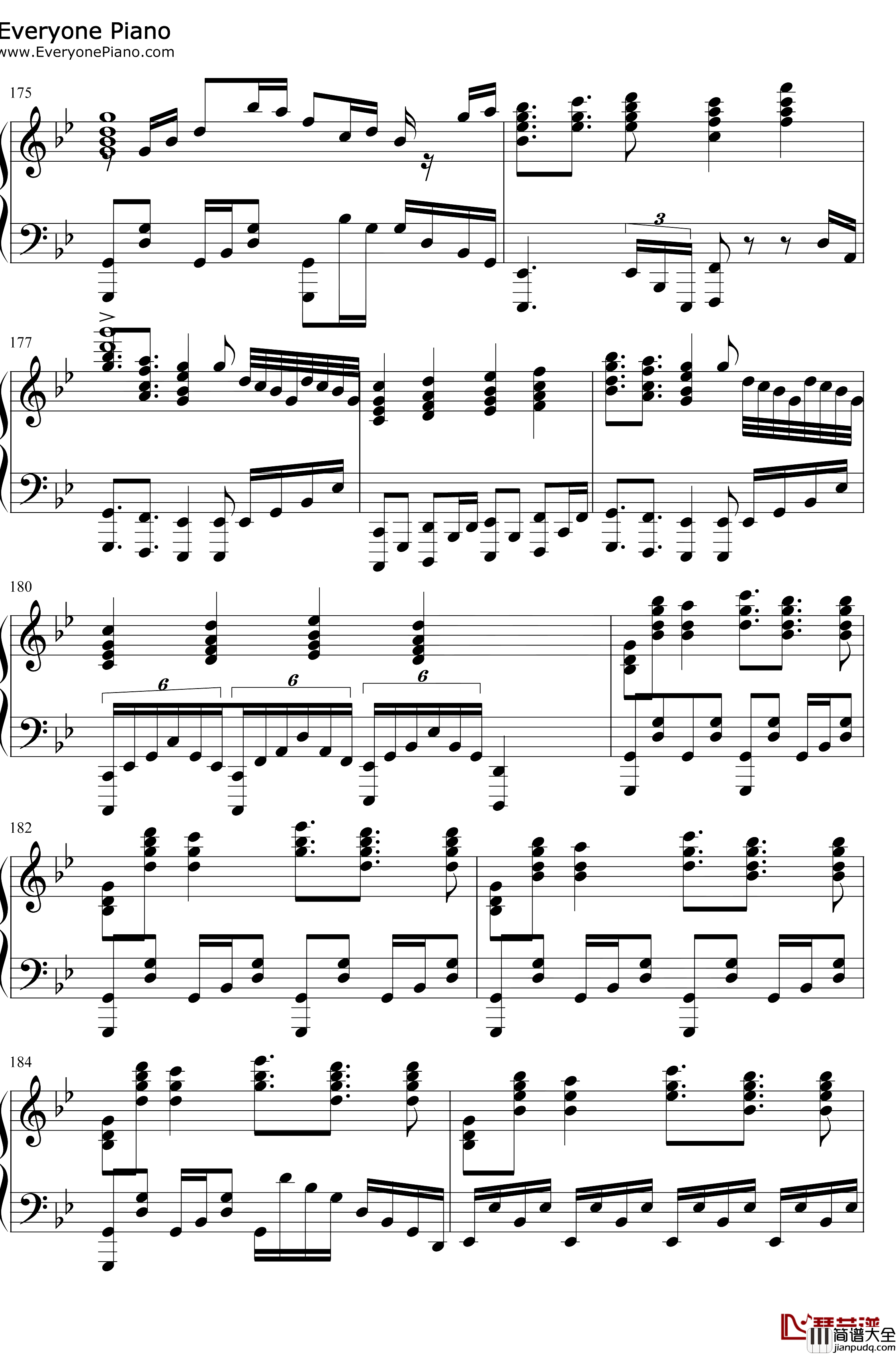 FIRE_BIRD钢琴谱_Roselia_BanGDreamOST